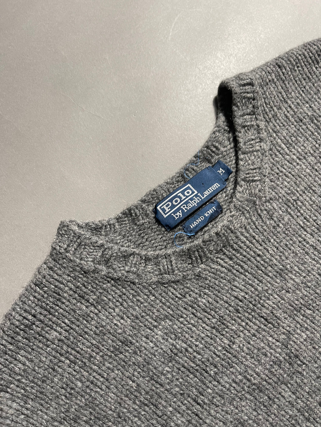 Polo Ralph Lauren Vintage Y2K Knit Sweatshirt Wool Cashmere M Mens