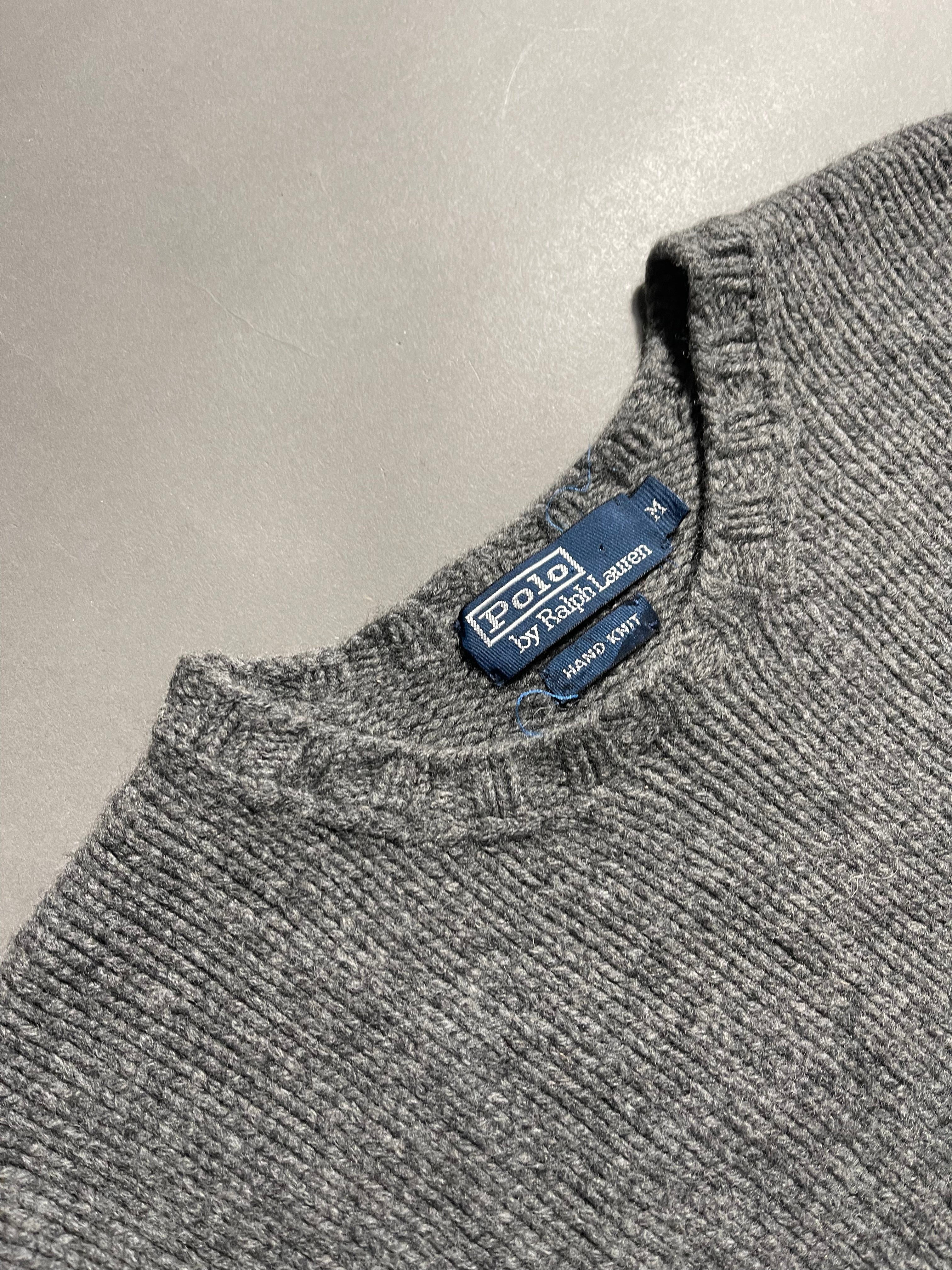 Polo Ralph Lauren Vintage Y2K Knit Sweatshirt Wool Cashmere M Mens