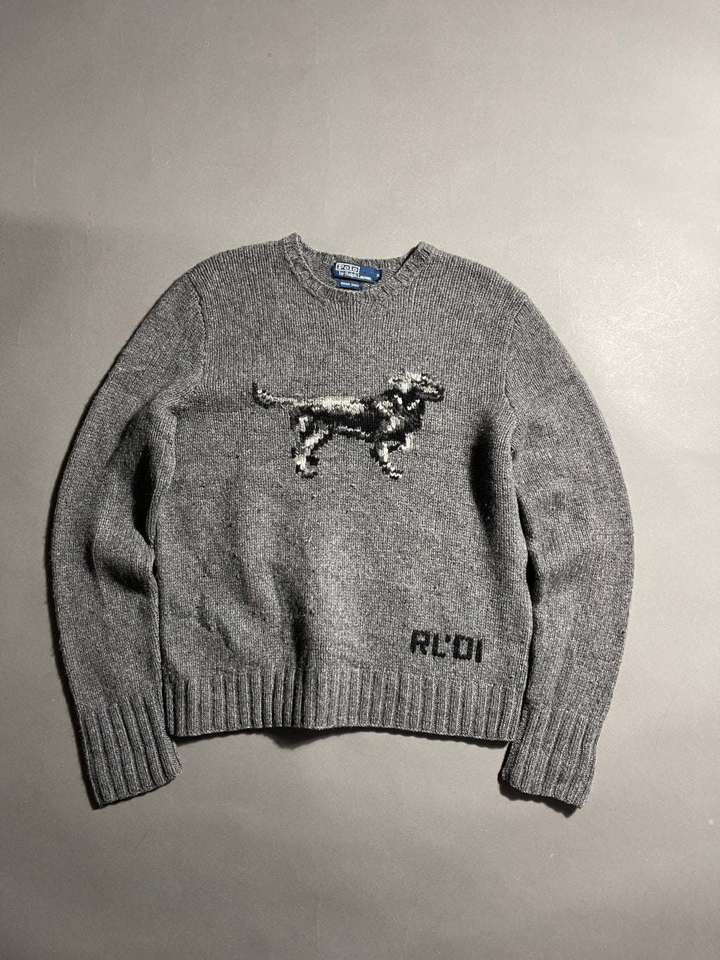 Polo Ralph Lauren Vintage Y2K Knit Sweatshirt Wool Cashmere M Mens
