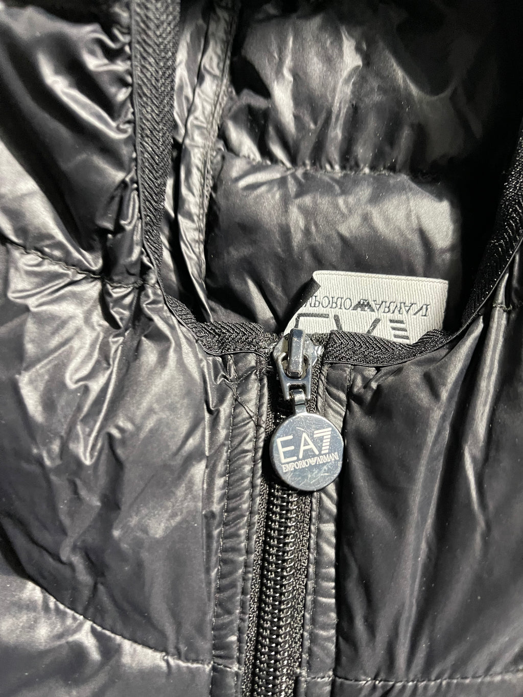 Emporio Armani 7 Vintage Y2K Quilted Puffer Jacket S Mens