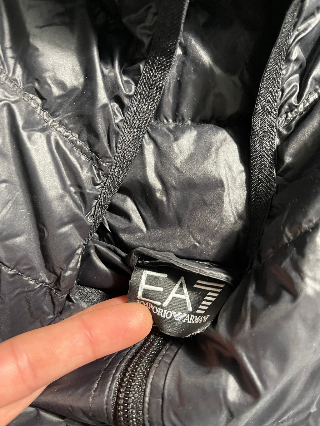 Emporio Armani 7 Vintage Y2K Quilted Puffer Jacket S Mens