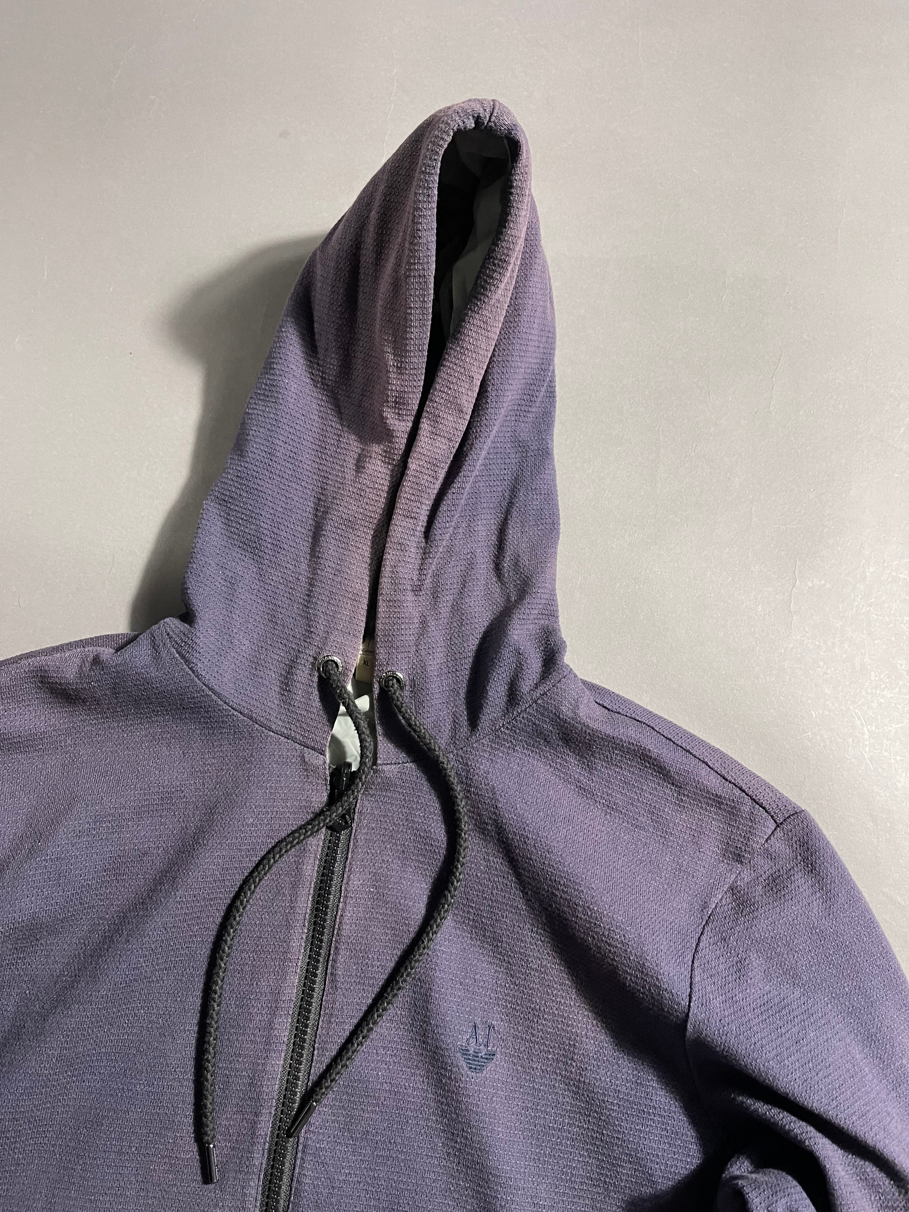 Armani Jeans Reversible Vintage Y2K Zip-Hoodie Windbreaker L Mens
