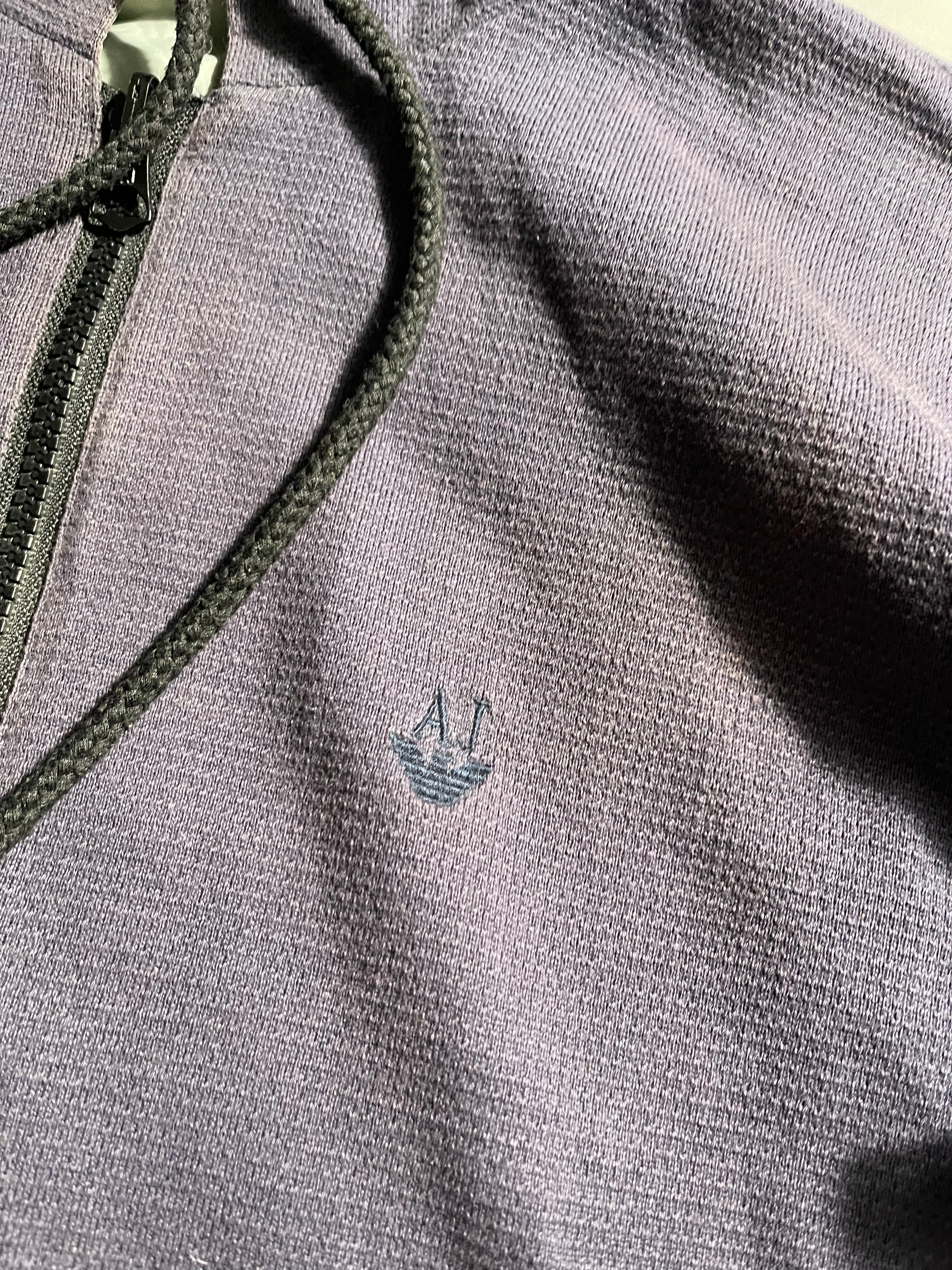 Armani Jeans Reversible Vintage Y2K Zip-Hoodie Windbreaker L Mens
