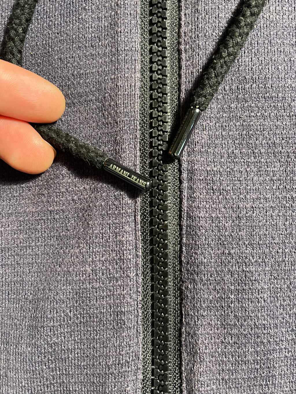 Armani Jeans Reversible Vintage Y2K Zip-Hoodie Windbreaker L Mens