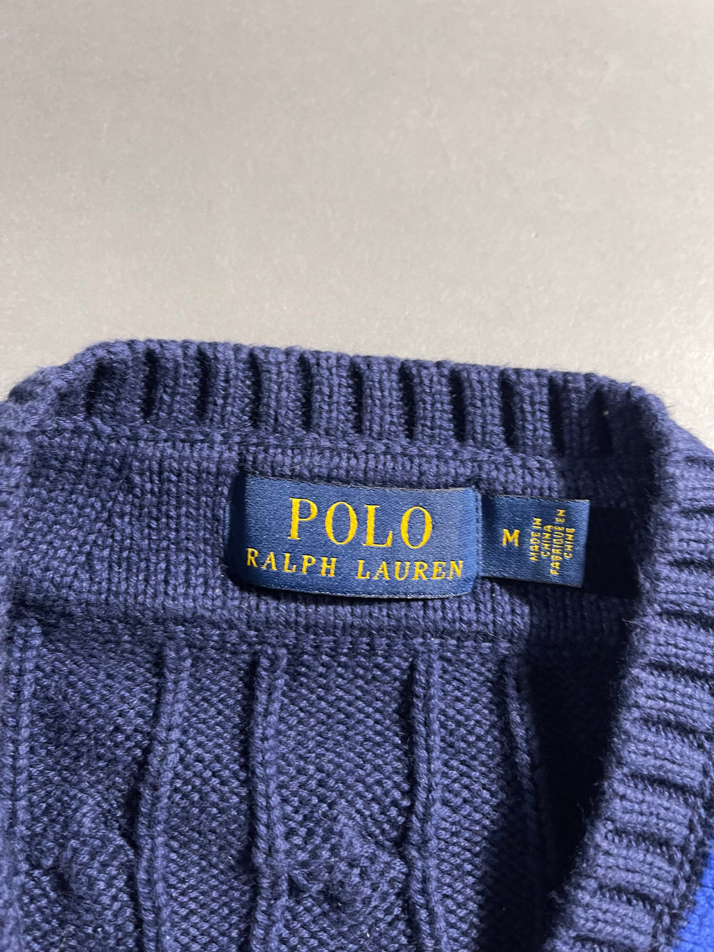 Polo Ralph Lauren Vintage Y2K Sweatshirt V-Neck M Mens