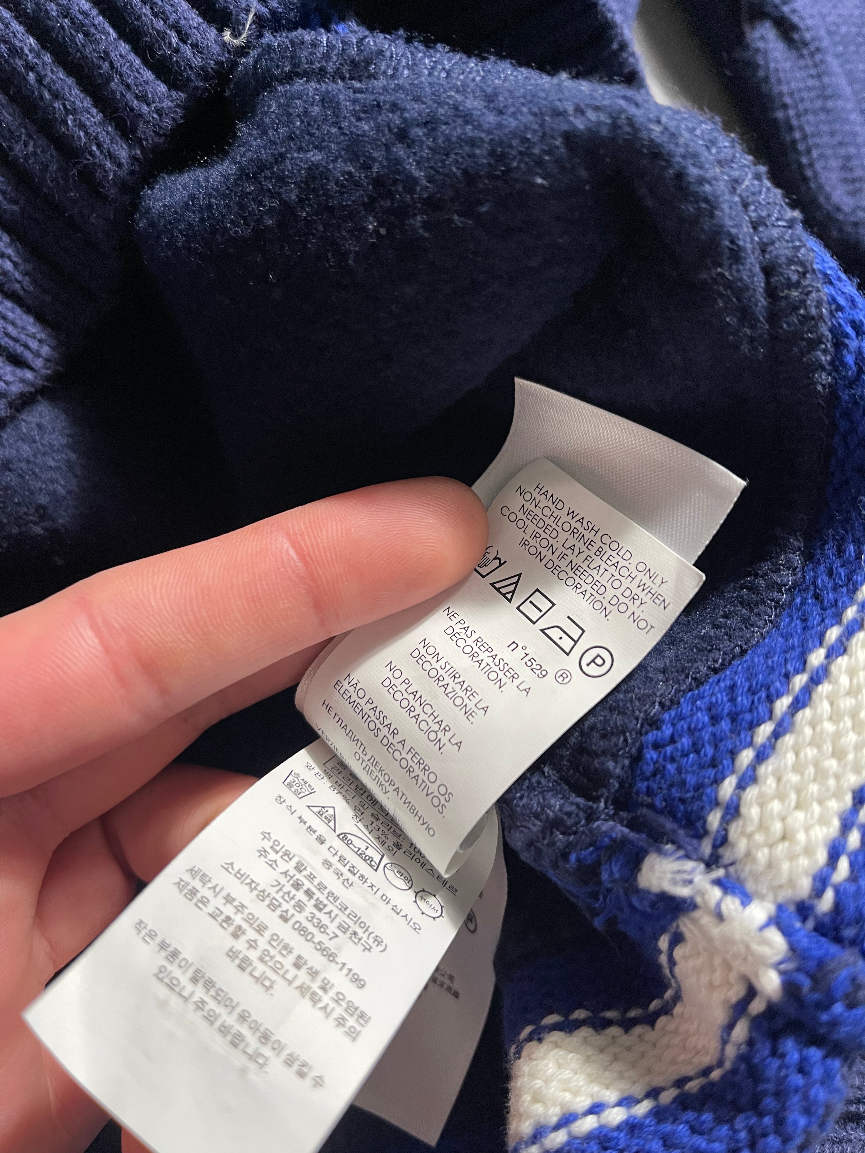 Polo Ralph Lauren Vintage Y2K Sweatshirt V-Neck M Mens