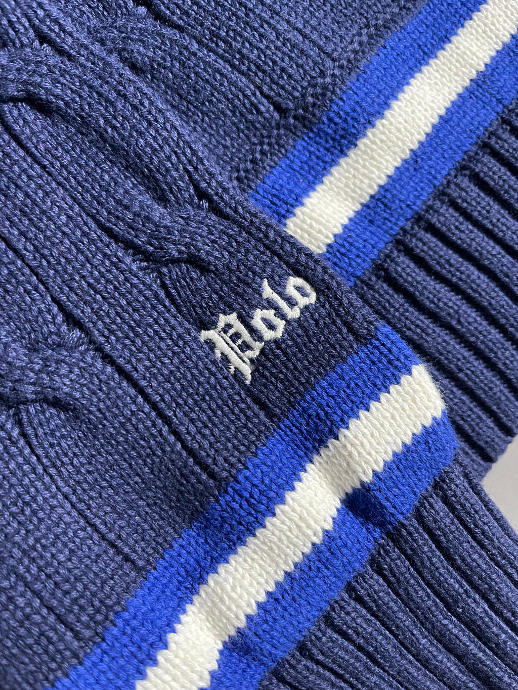 Polo Ralph Lauren Vintage Y2K Sweatshirt V-Neck M Mens