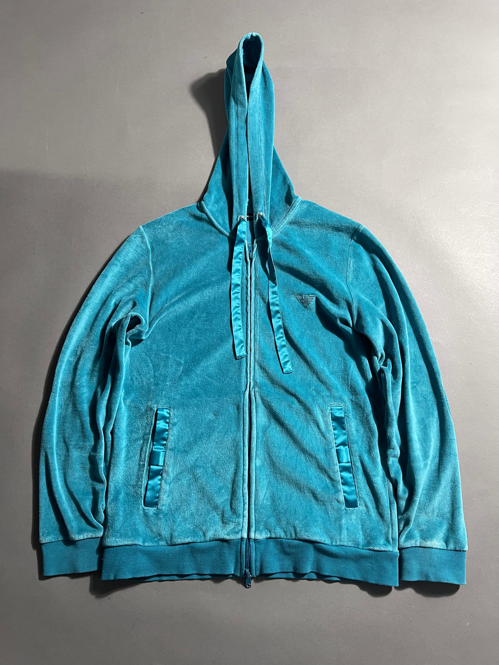 Armani Vintage Y2K Zip-Hoodie L Womens