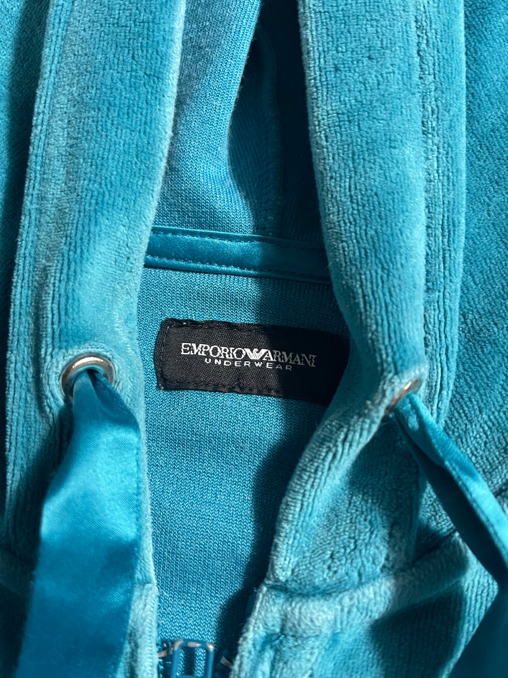 Armani Vintage Y2K Zip-Hoodie L Womens
