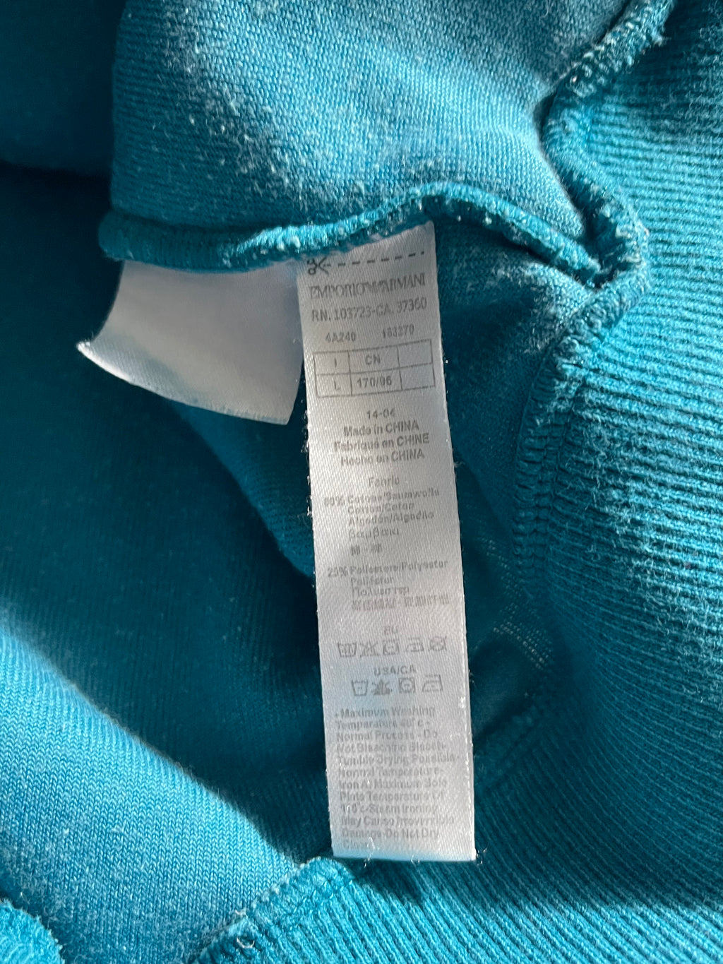 Armani Vintage Y2K Zip-Hoodie L Womens