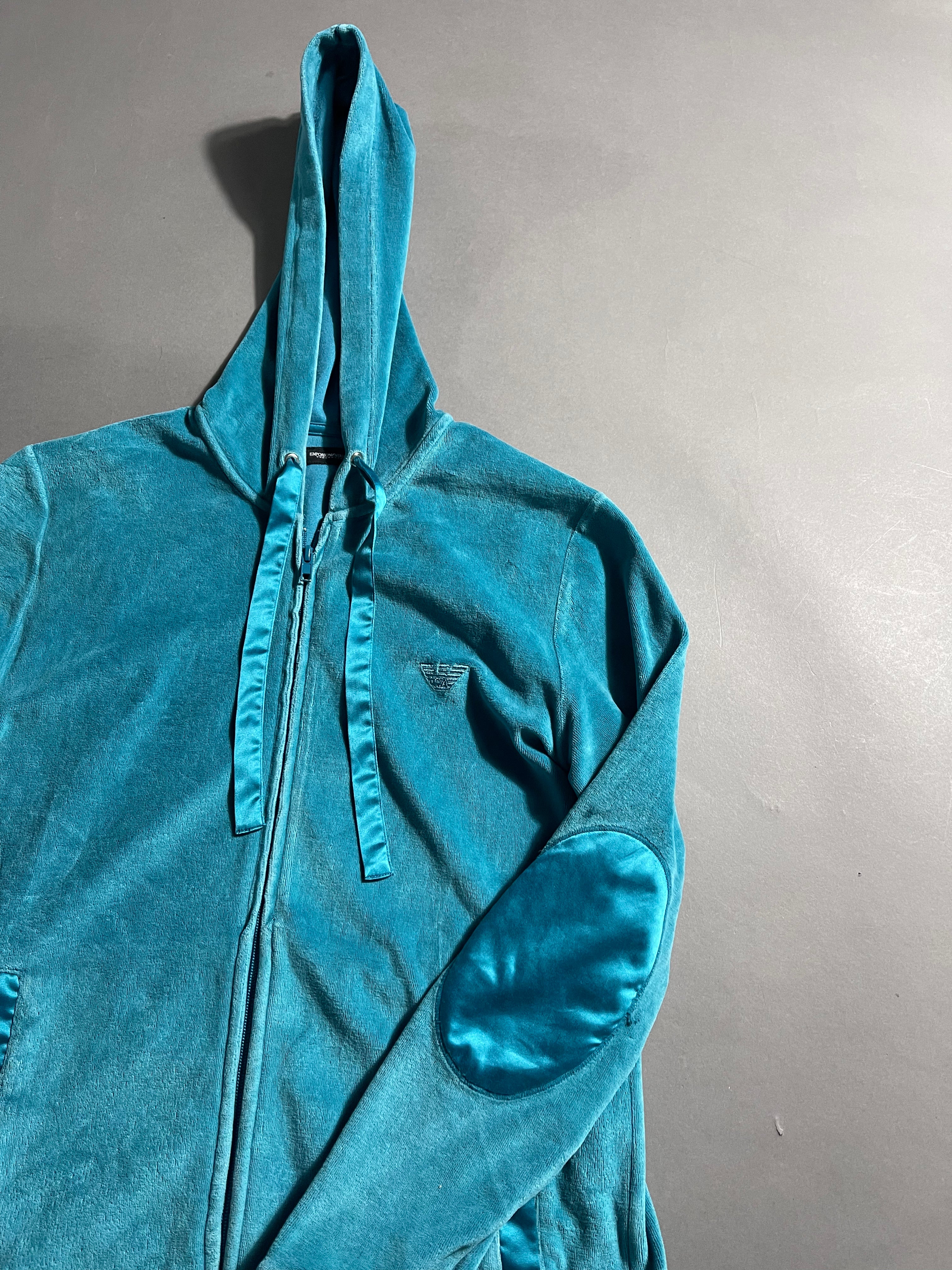 Armani Vintage Y2K Zip-Hoodie L Womens