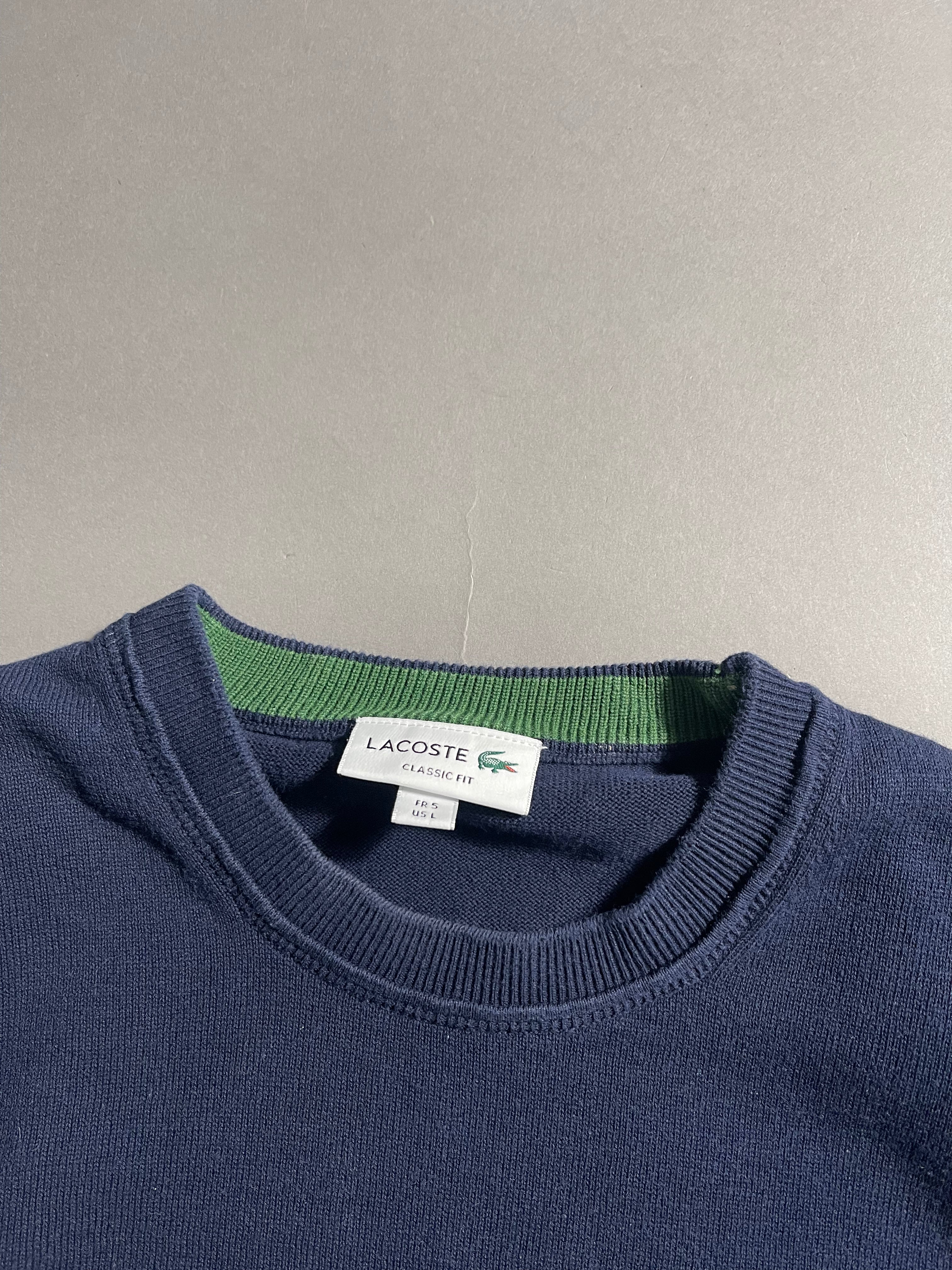 Lacoste Vintage Y2K Sweatshirt Knit L Mens