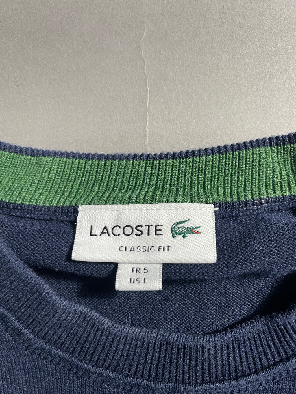 Lacoste Vintage Y2K Sweatshirt Knit L Mens