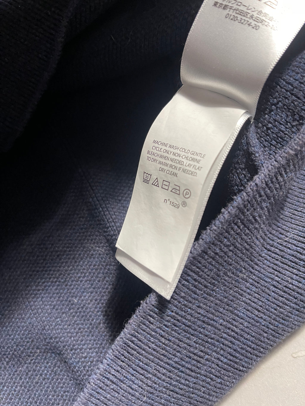 Polo Ralph Lauren Vintage Y2K Sweatshirt Zip 1/4 Knit L Mens