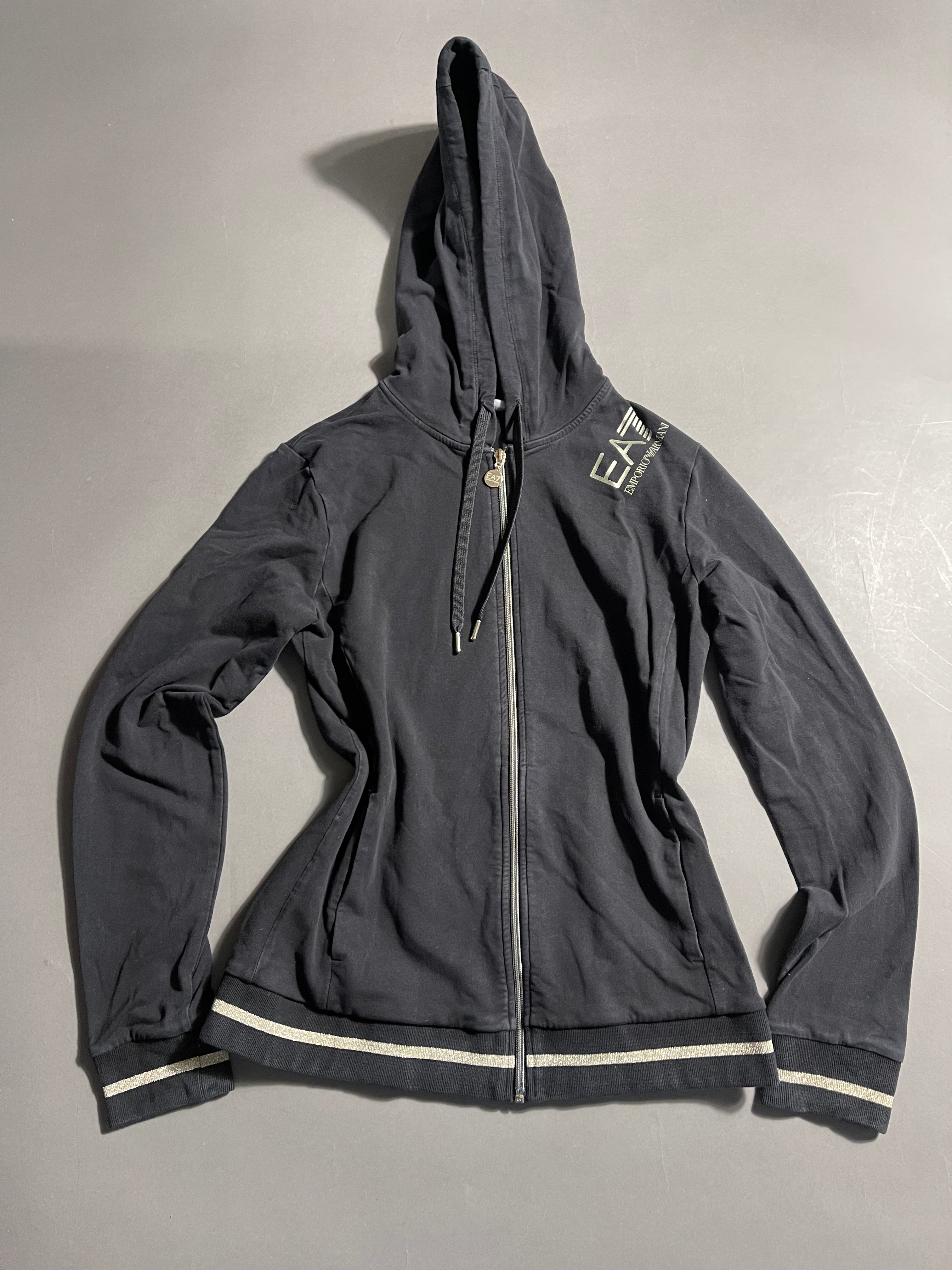 Emporio Armani 7 Vintage Y2K Zip-Hoodie L Womens
