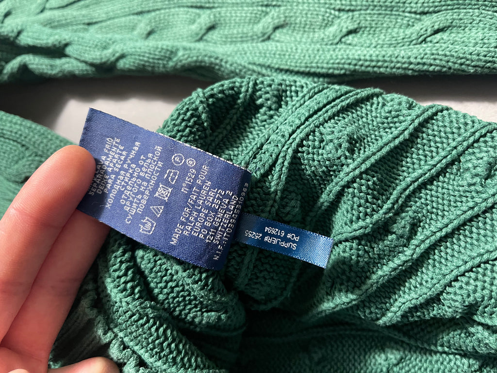 Ralph Lauren Vintage Y2K Knit Sweatshirt L Womens