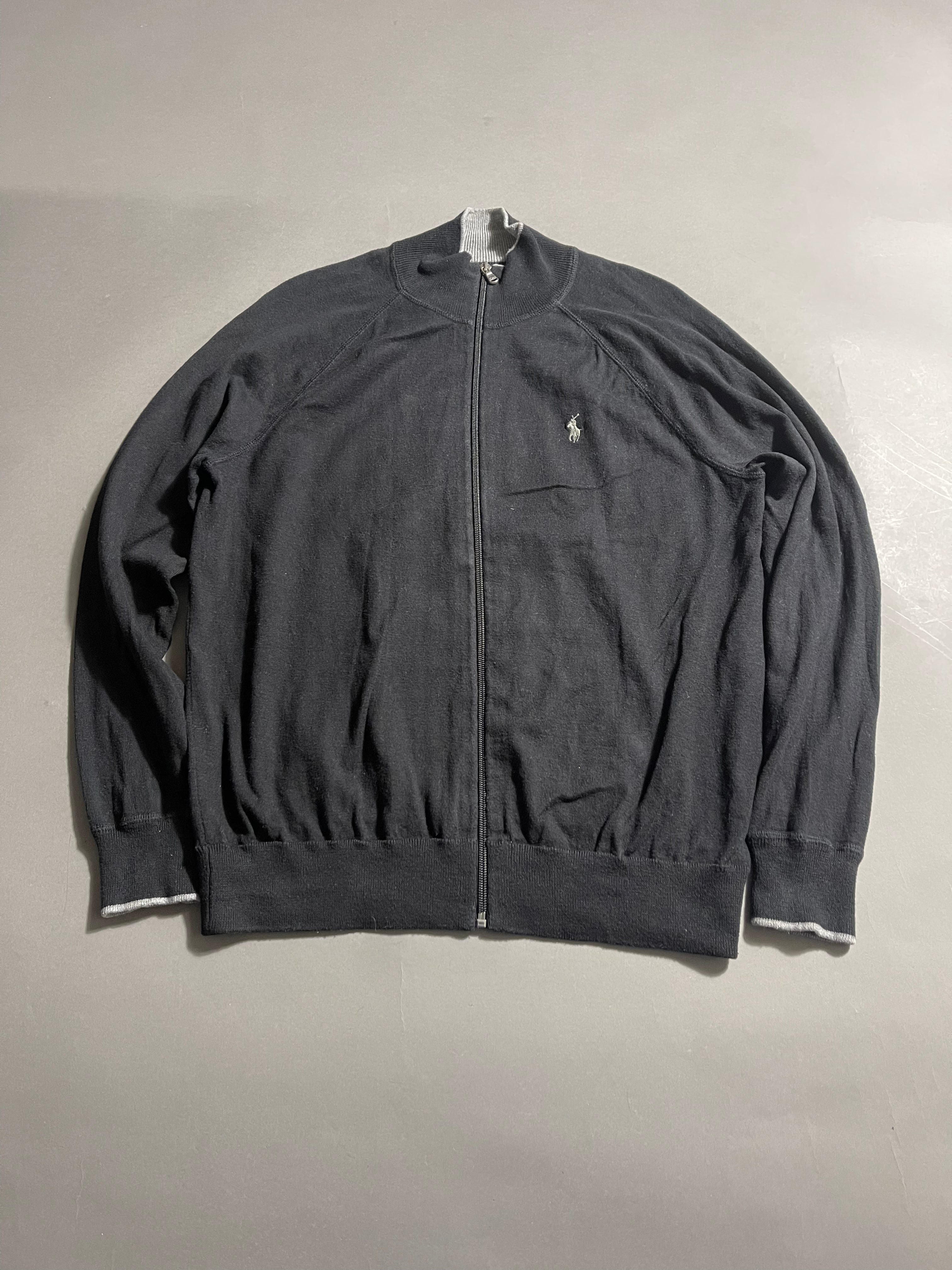 Polo Ralph Lauren Vintage Y2K Zip Sweat Jacket M Mens