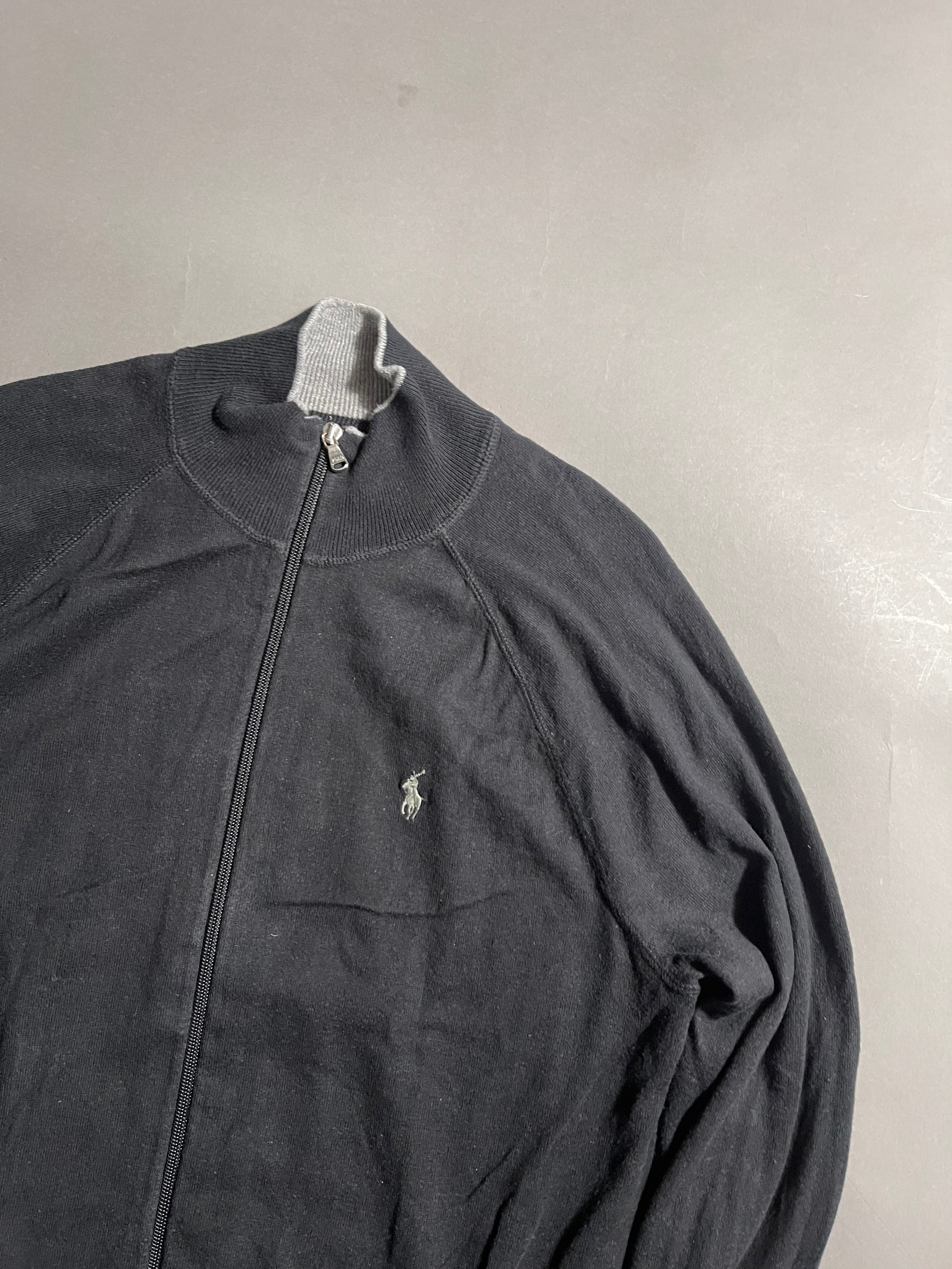 Polo Ralph Lauren Vintage Y2K Zip Sweat Jacket M Mens