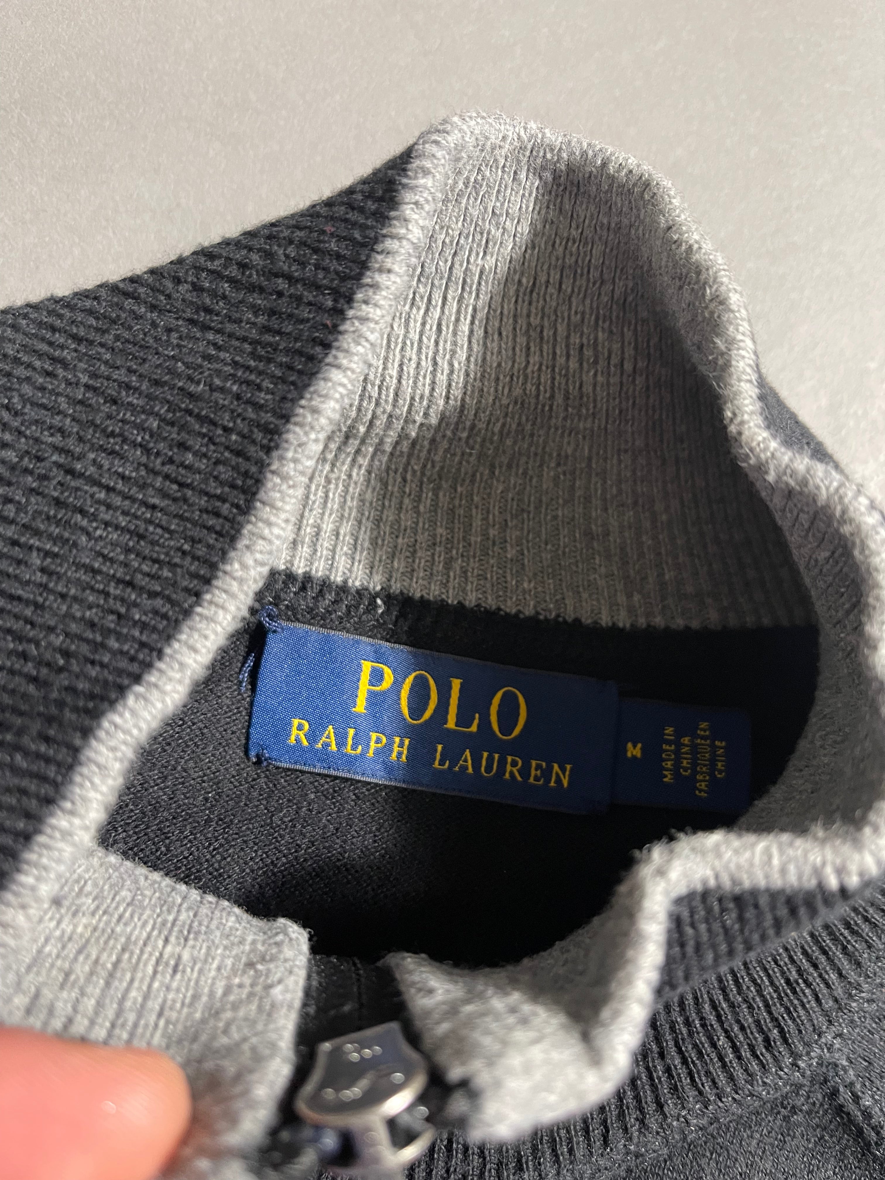 Polo Ralph Lauren Vintage Y2K Zip Sweat Jacket M Mens