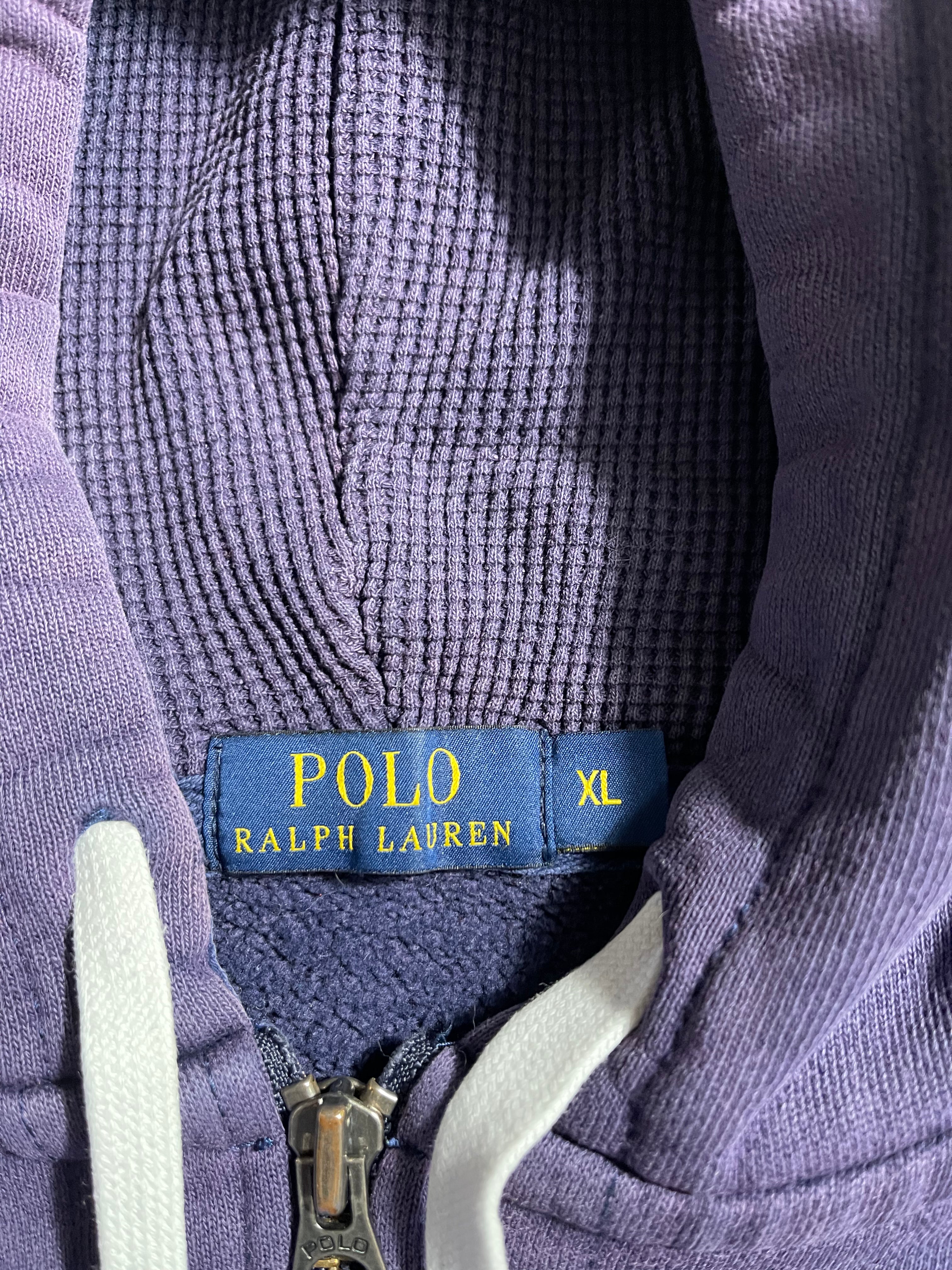 Polo Ralph Lauren Vintage Y2K Zip Hoodie L Mens