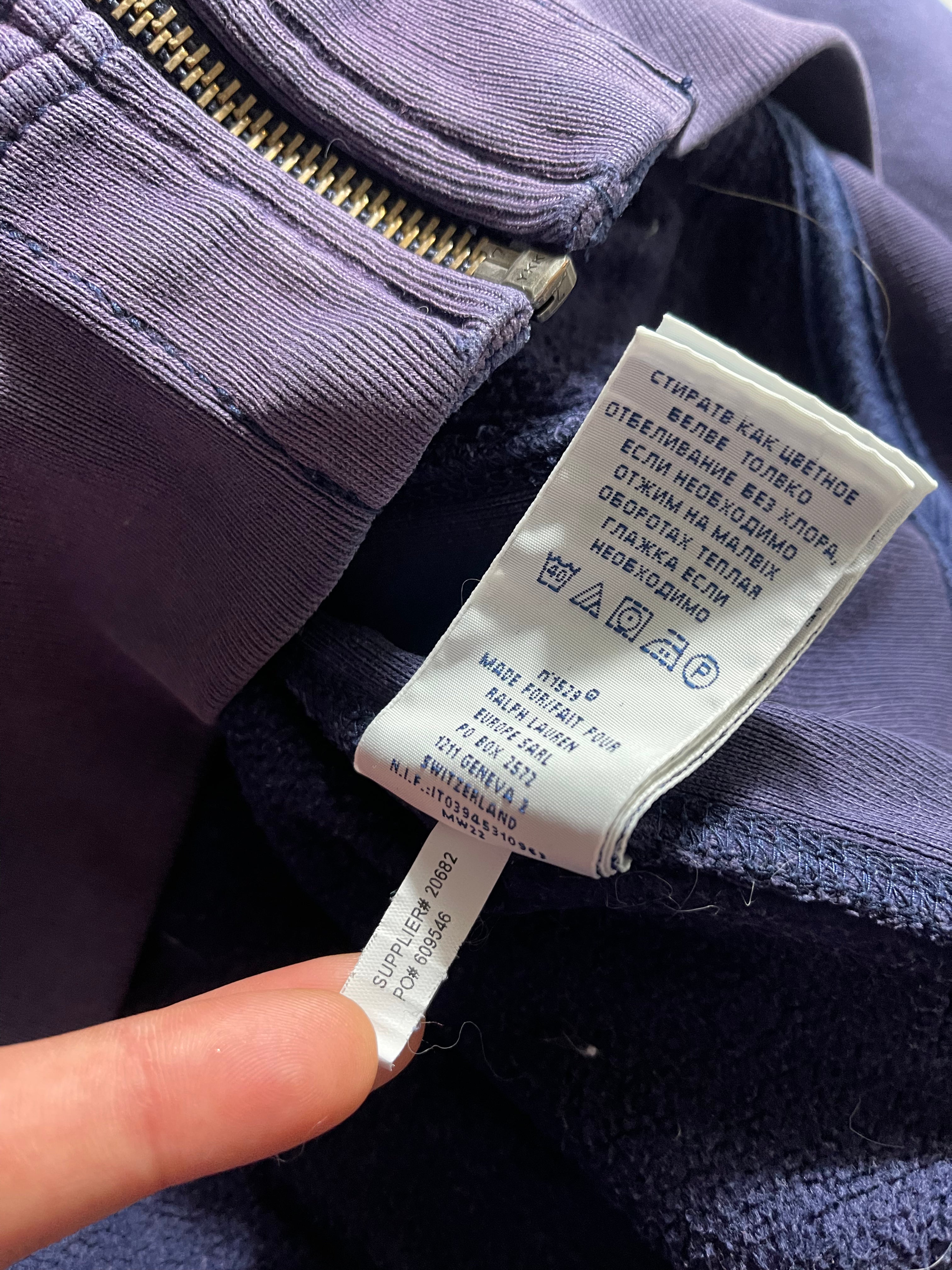 Polo Ralph Lauren Vintage Y2K Zip Hoodie L Mens