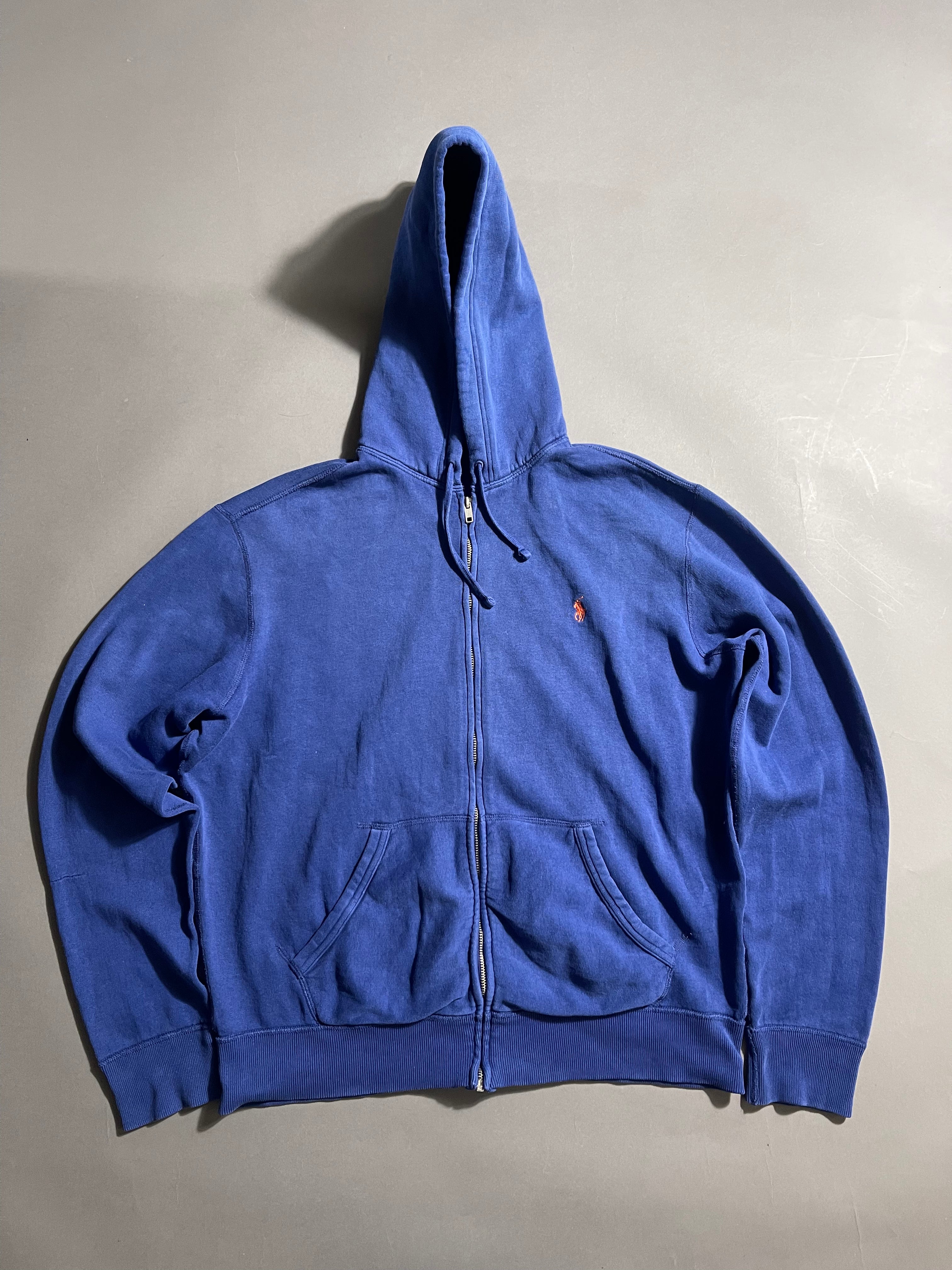 Polo Ralph Lauren Vintage Y2K Zip Hoodie L Mens