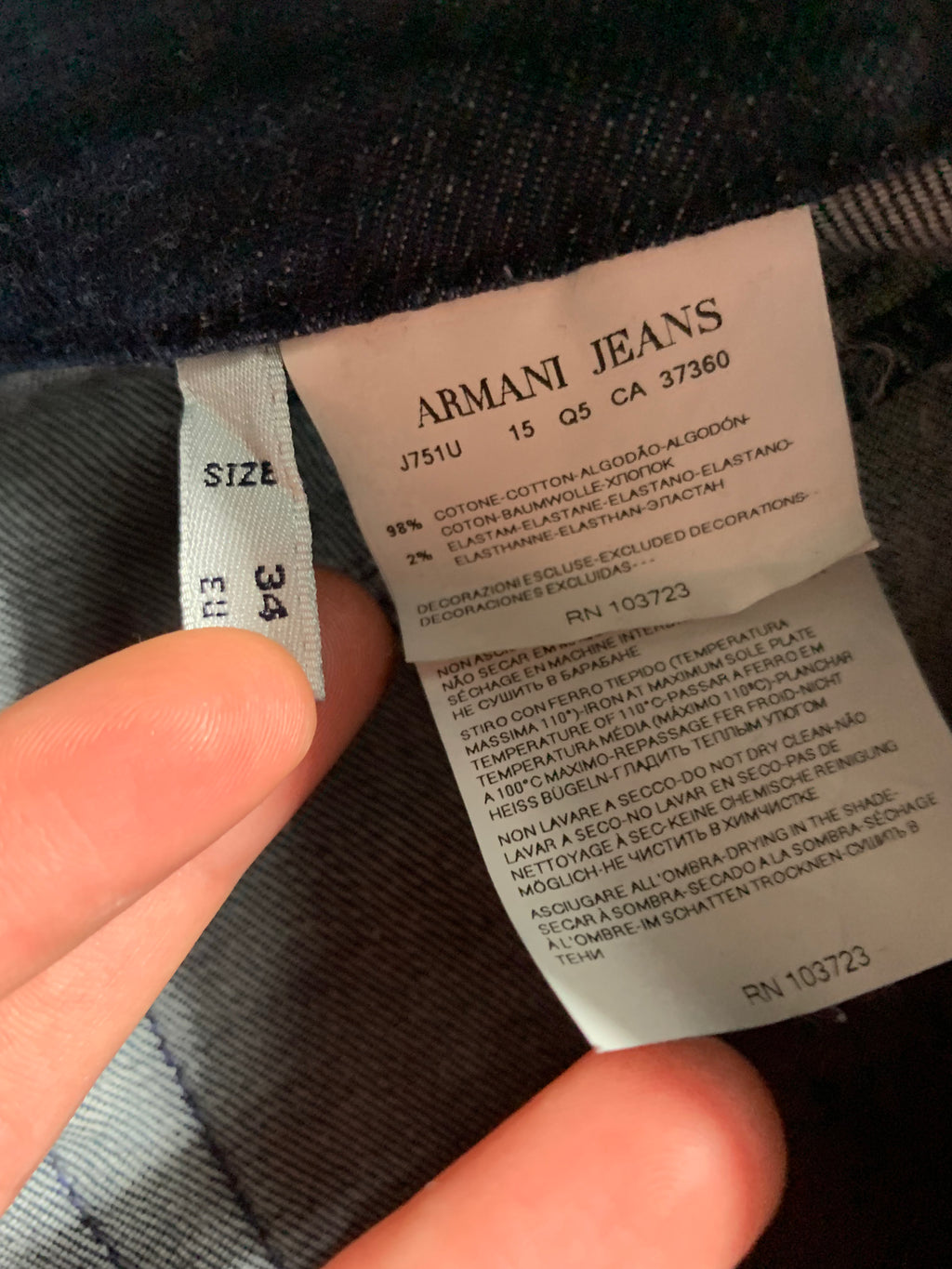 Armani Jeans Vintage Y2k Straight Leg Baggy Jeans L Womens