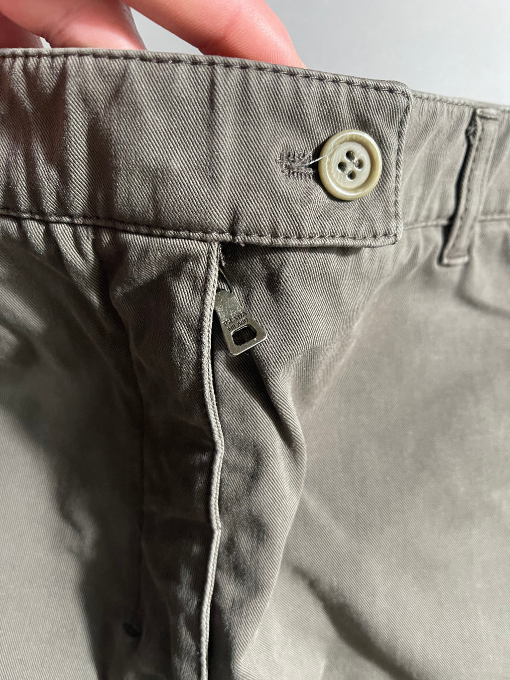 Prada Vintage Y2K Straight Leg Flared Jeans M Unisex M Womens Khaki