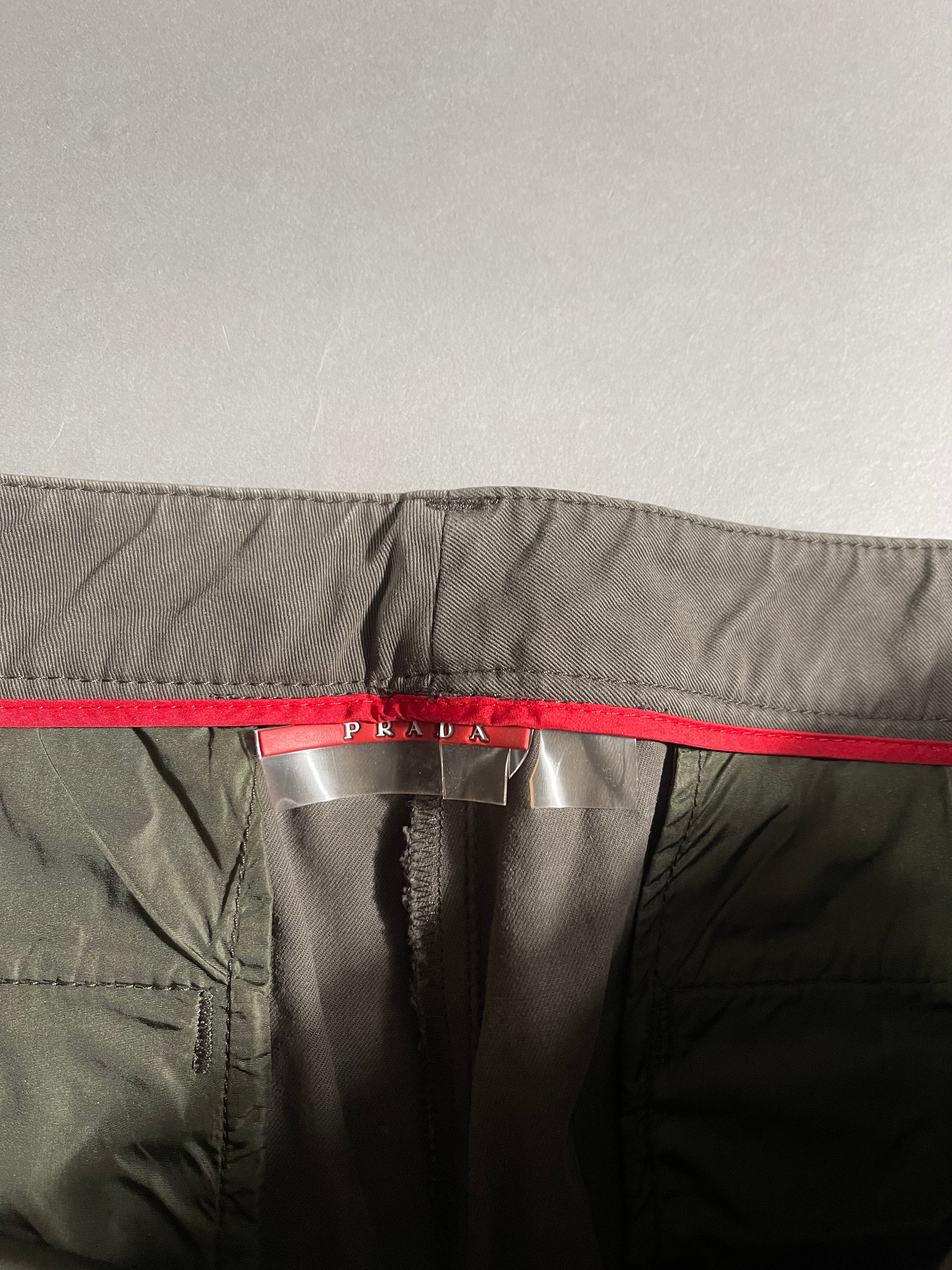 Prada Vintage Y2K Straight Leg Flared Jeans M Unisex M Womens Khaki