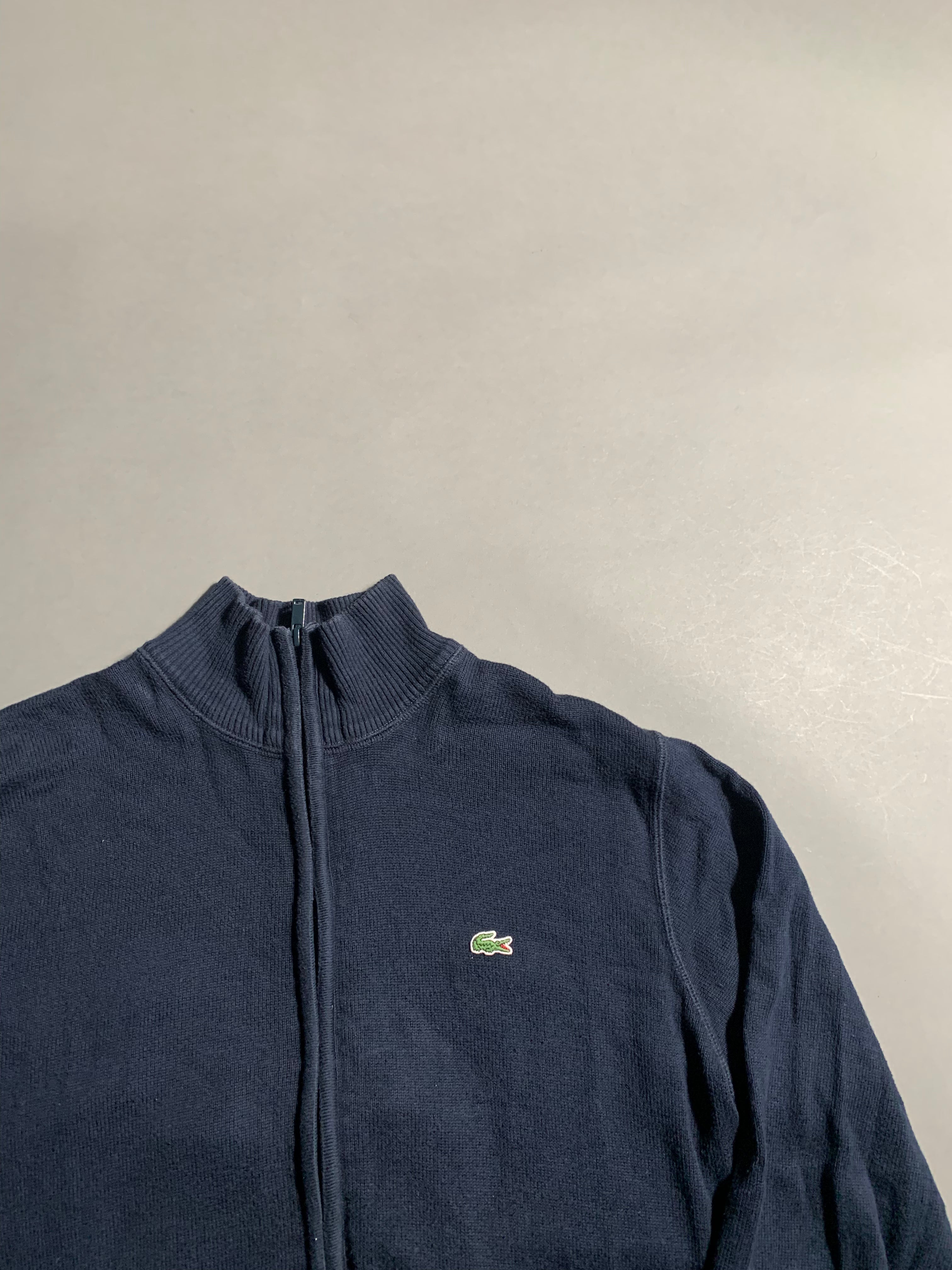 Lacoste Vintage Y2K Zip Sweat Jacket M Mens