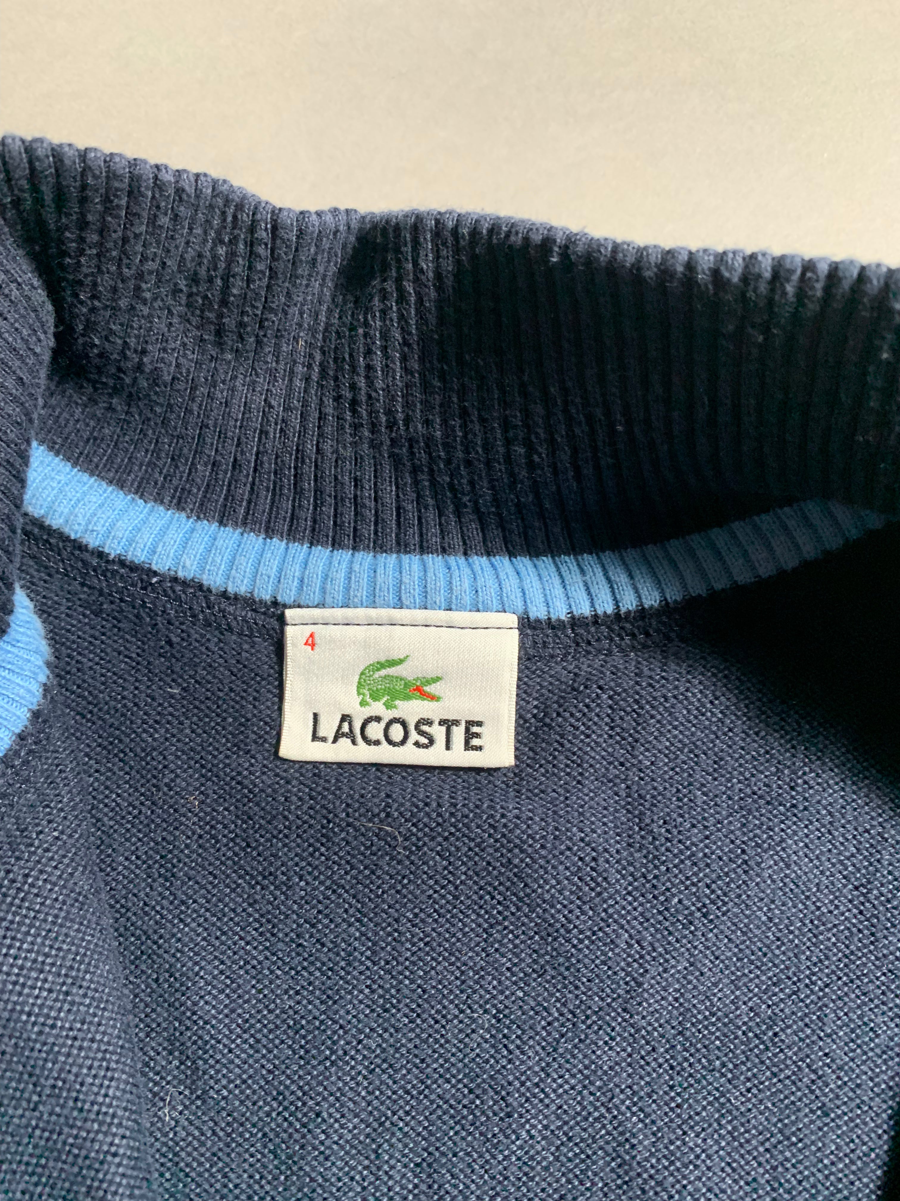 Lacoste Vintage Y2K Zip Sweat Jacket M Mens