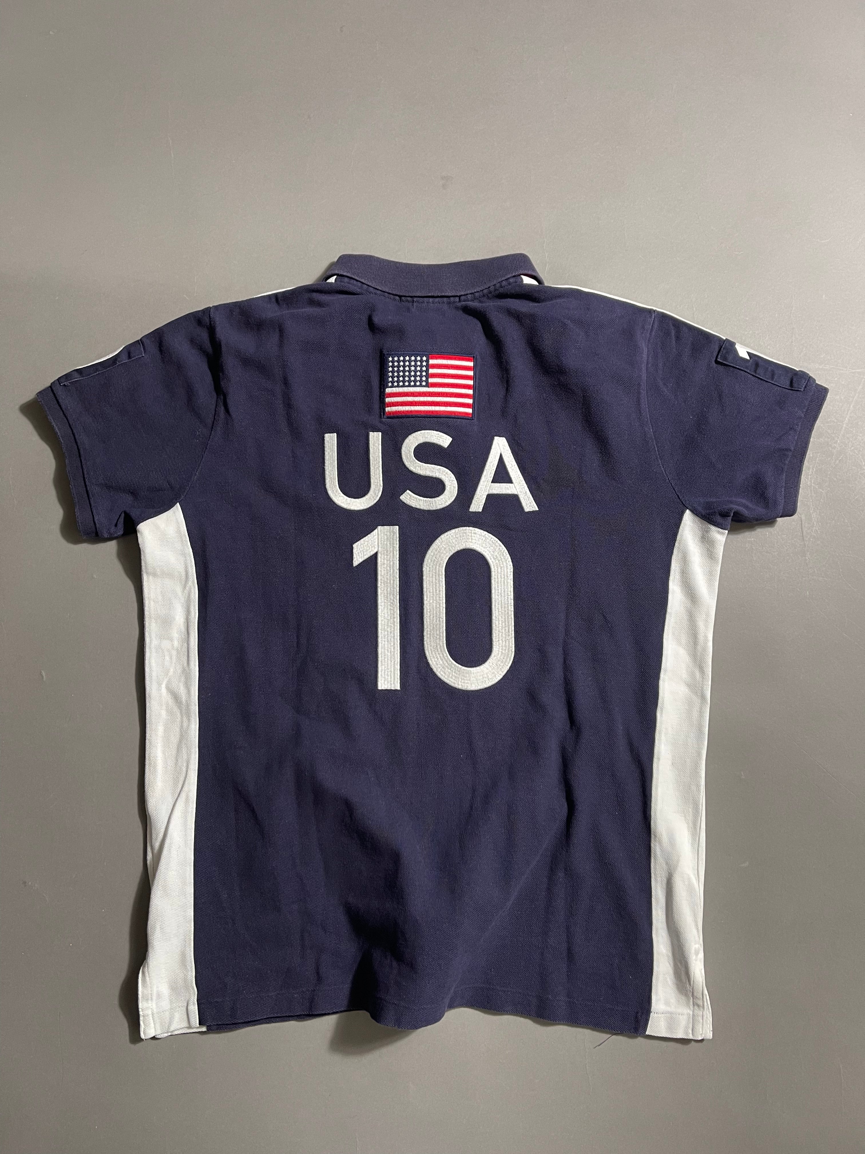 Polo Ralph Lauren x USA Y2K Polo Shirt L Mens