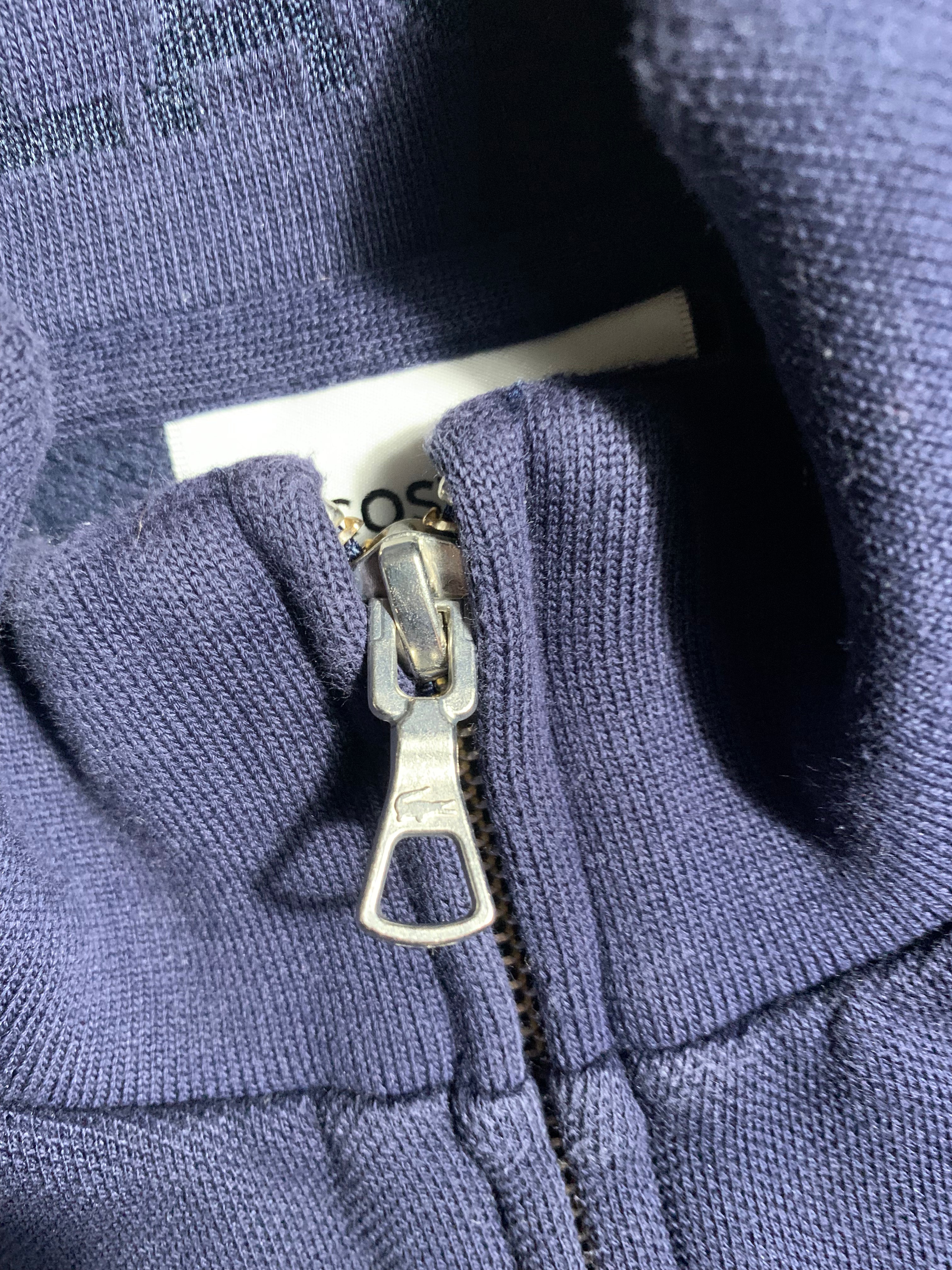 Lacoste Vintage Y2K Zip Sweat Jacket M Mens