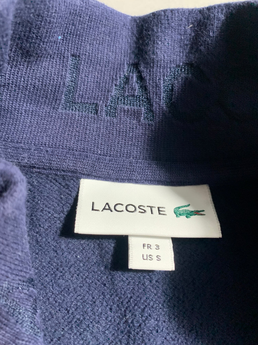 Lacoste Vintage Y2K Zip Sweat Jacket M Mens