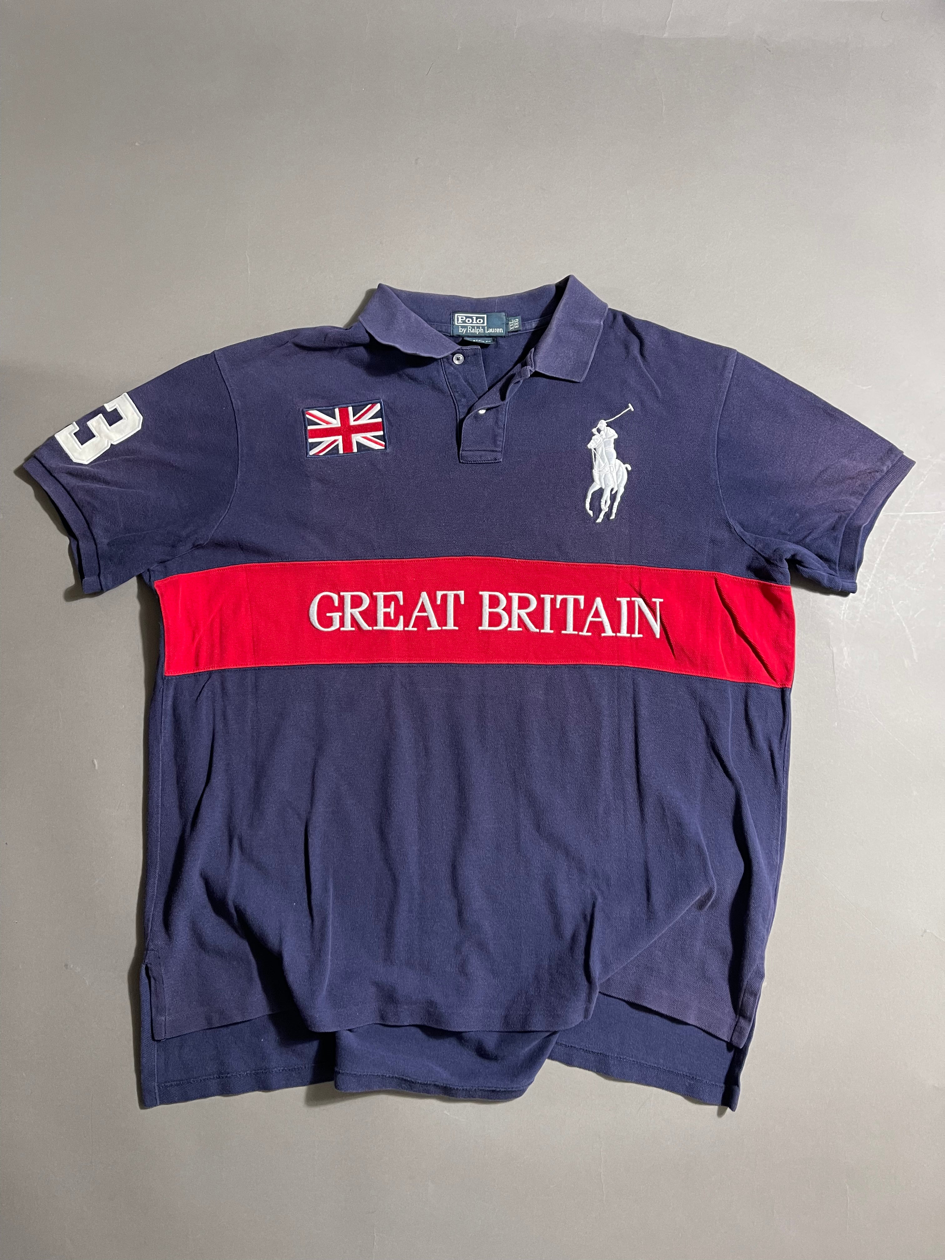 Polo Ralph Lauren x Great Britain Y2K Polo Shirt XL Mens