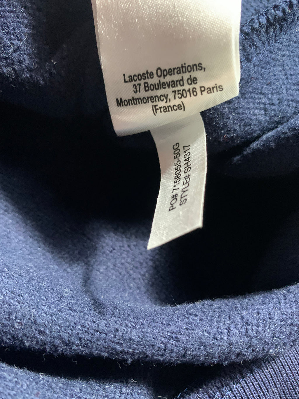 Lacoste Vintage Y2K Zip Sweat Jacket M Mens