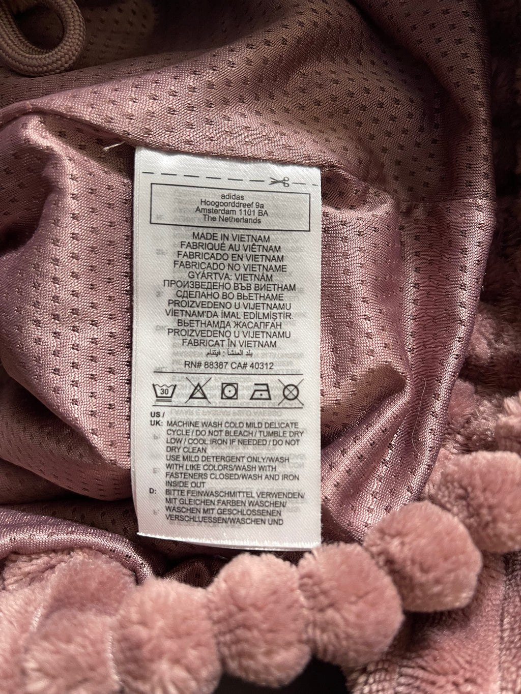 Adidas Vintage Y2K Windbreaker Fleece Jacket S Mens