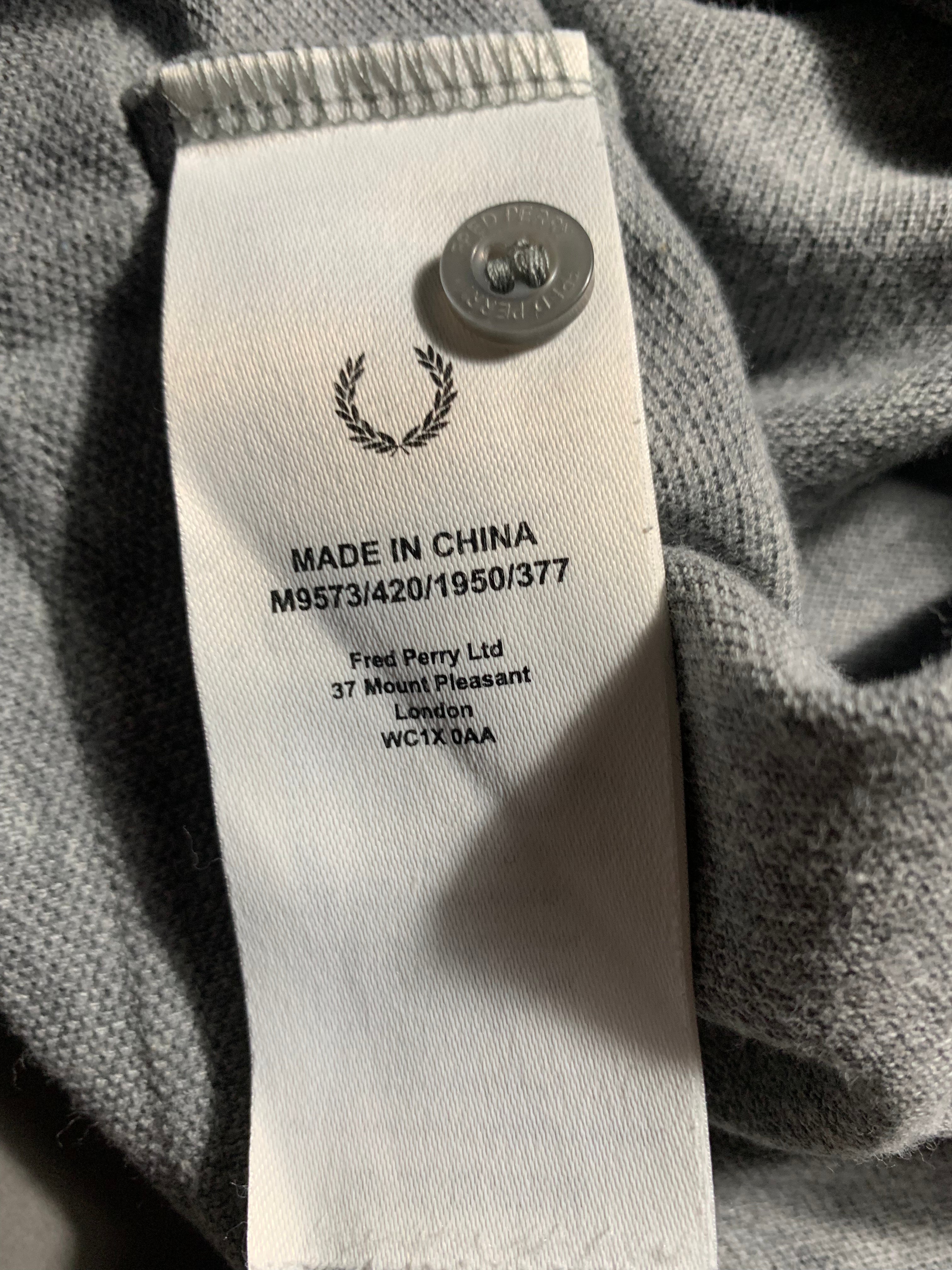 Fred Perry Vintage Y2K Polo Shirt M Mens