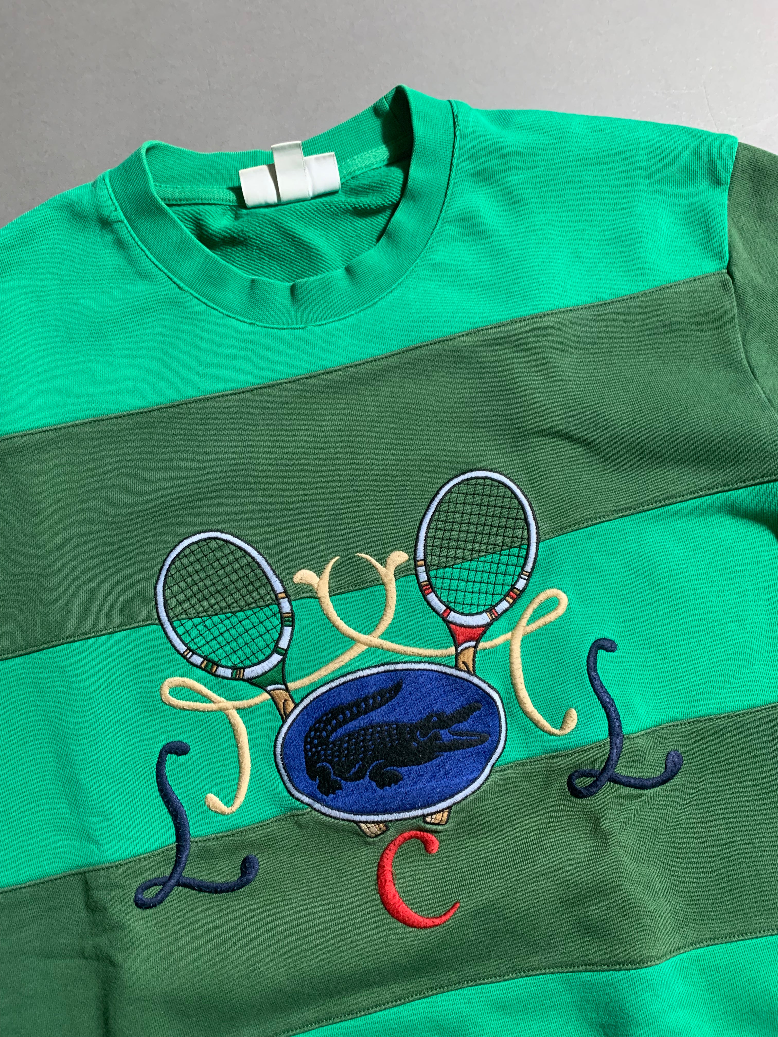 Lacoste Vintage Y2K Sweatshirt Knit L Mens