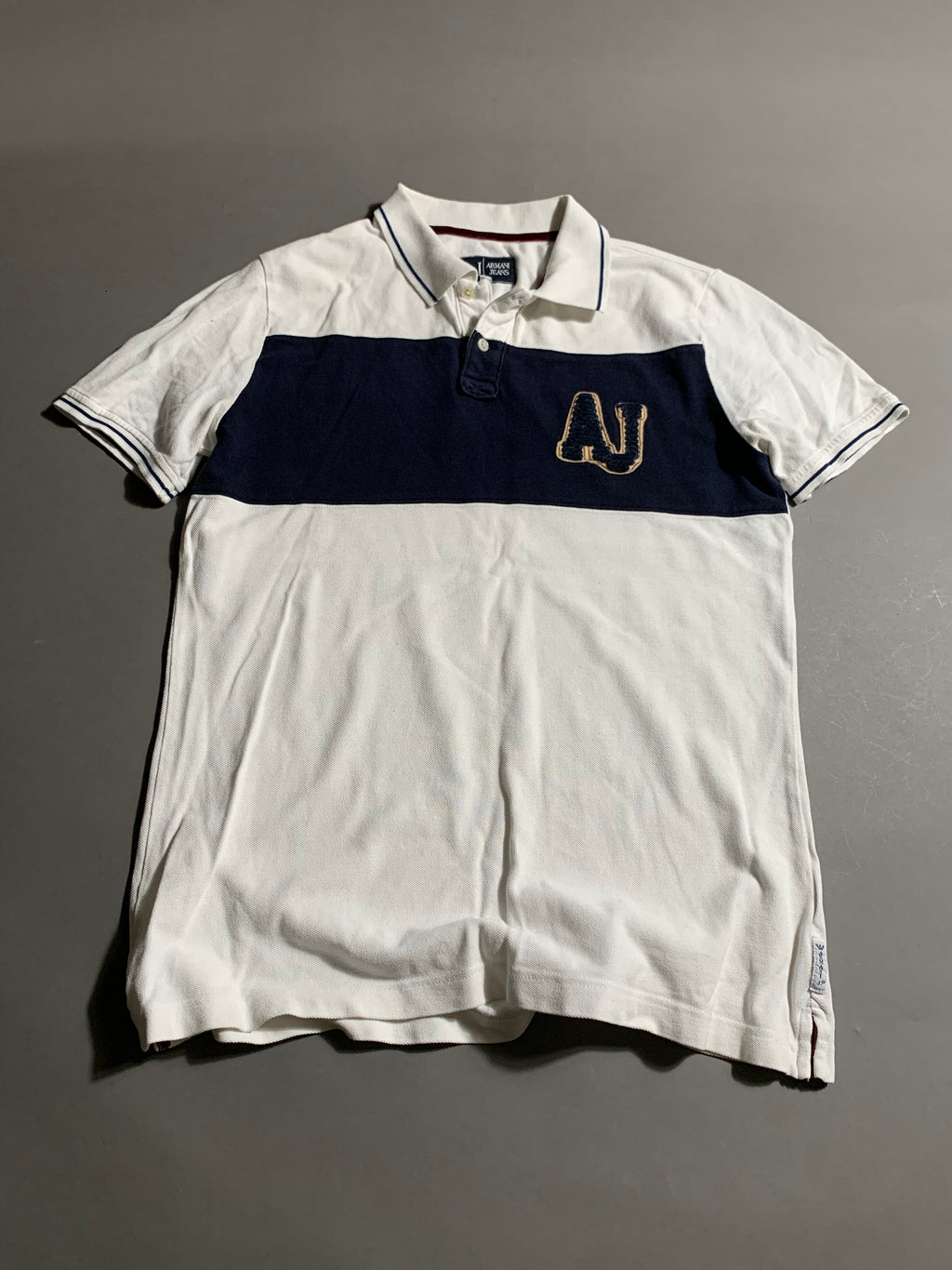 Armani Jeans Vintage Y2K Polo Shirt L Mens