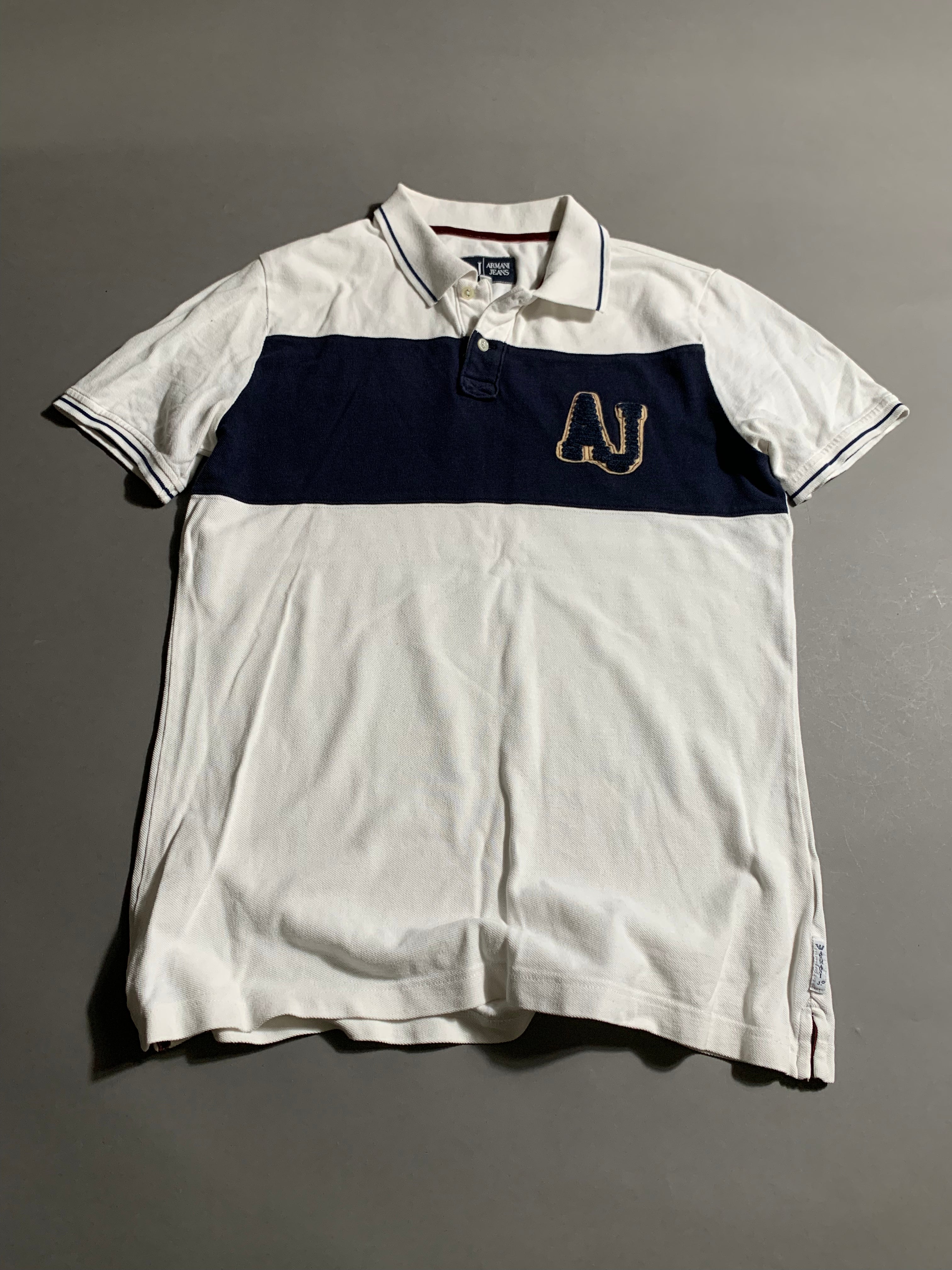 Armani Jeans Vintage Y2K Polo Shirt L Mens