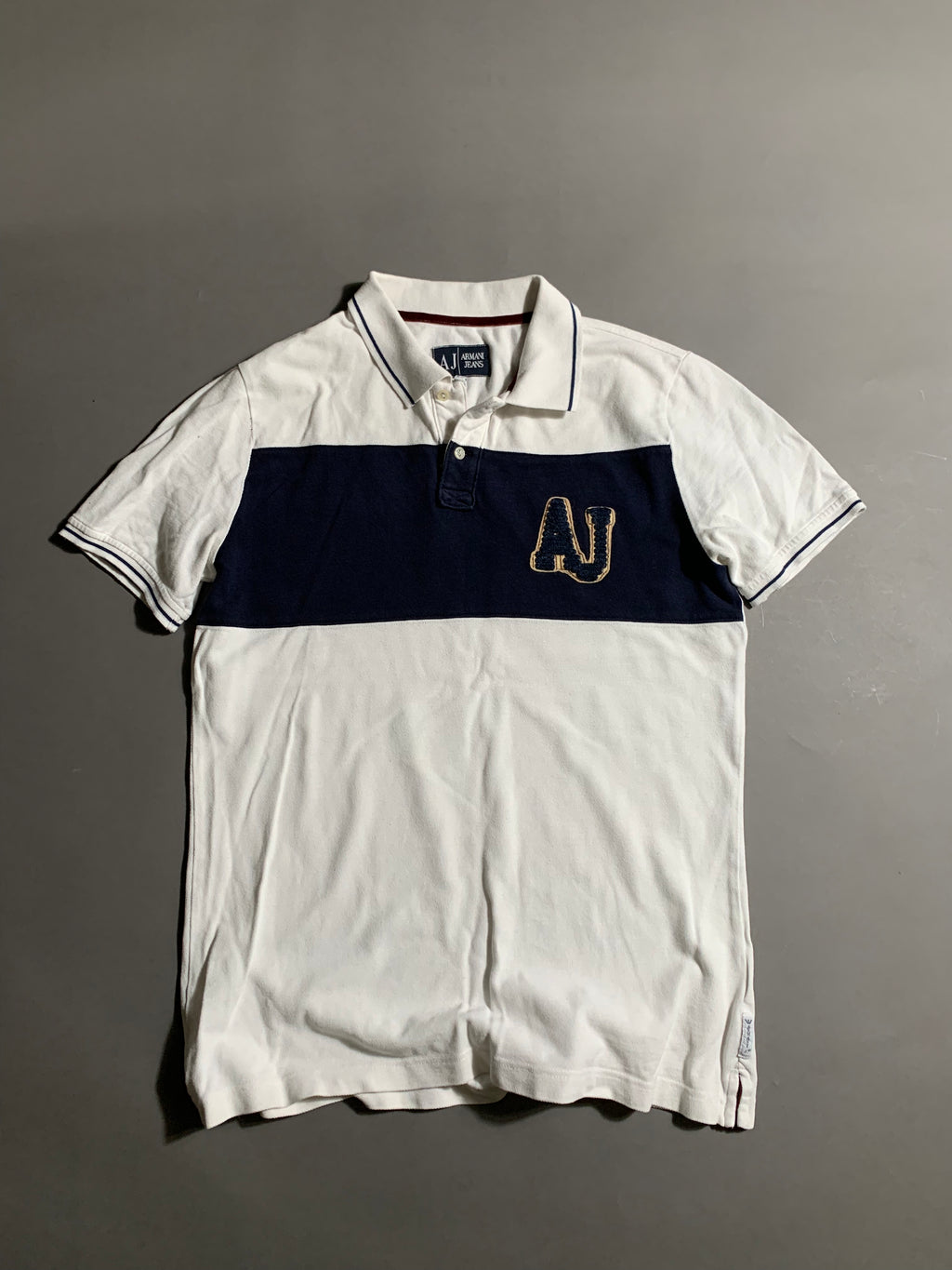 Armani Jeans Vintage Y2K Polo Shirt L Mens