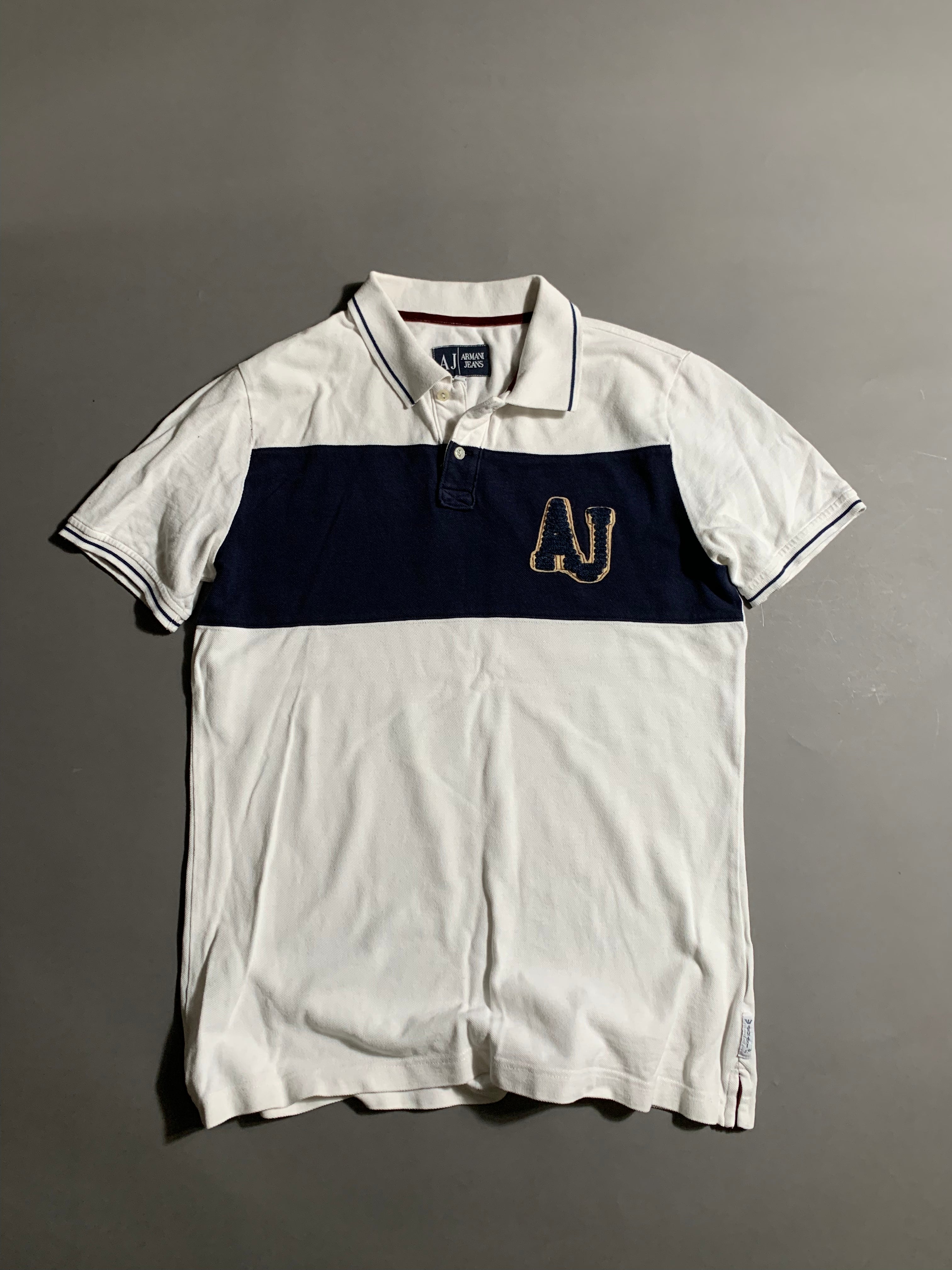 Armani Jeans Vintage Y2K Polo Shirt L Mens