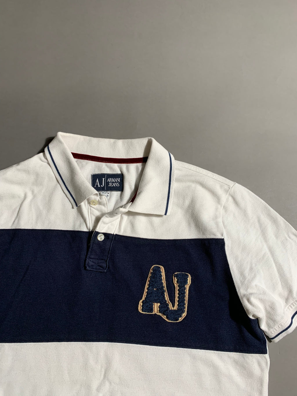 Armani Jeans Vintage Y2K Polo Shirt L Mens