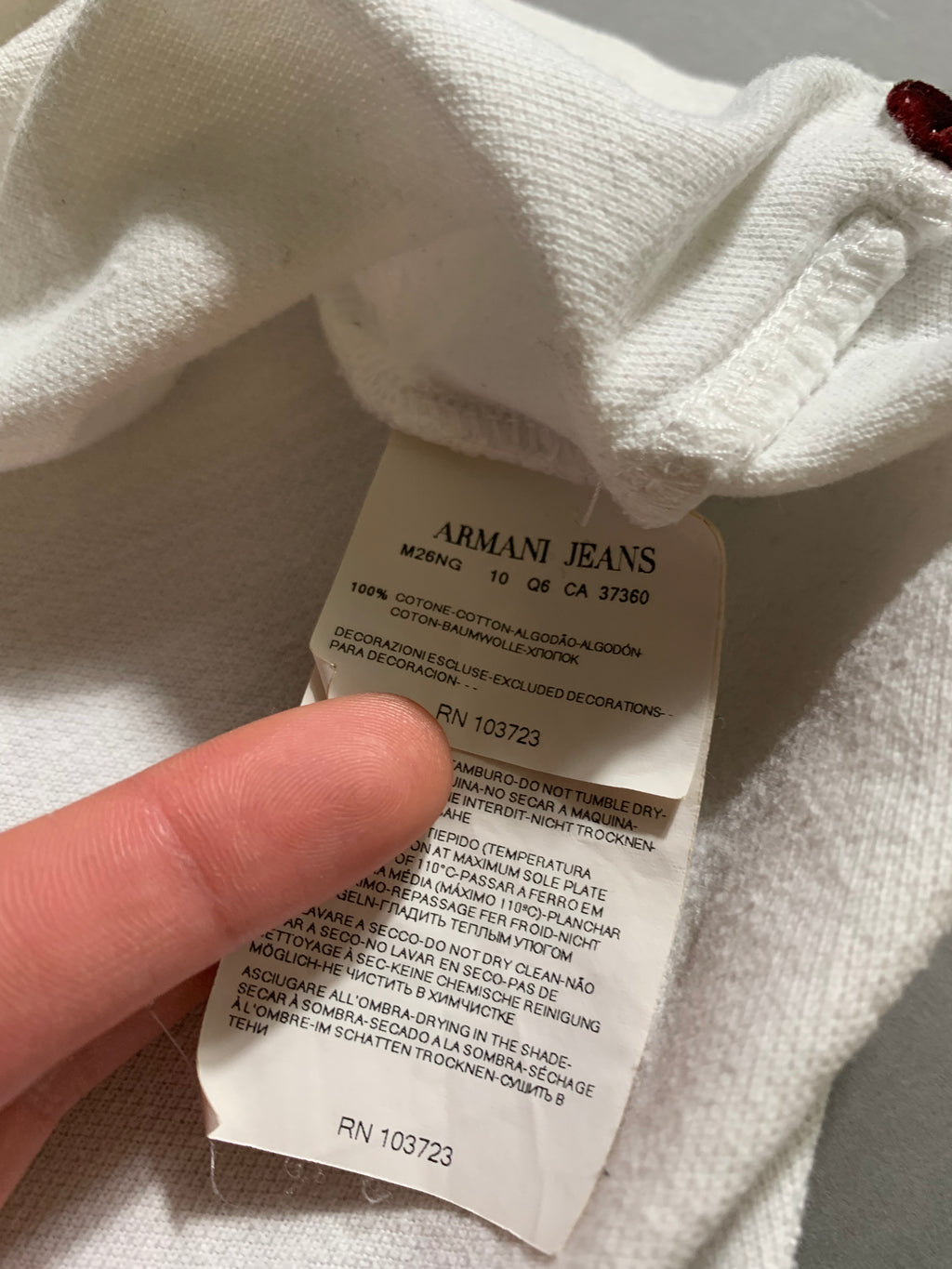 Armani Jeans Vintage Y2K Polo Shirt L Mens