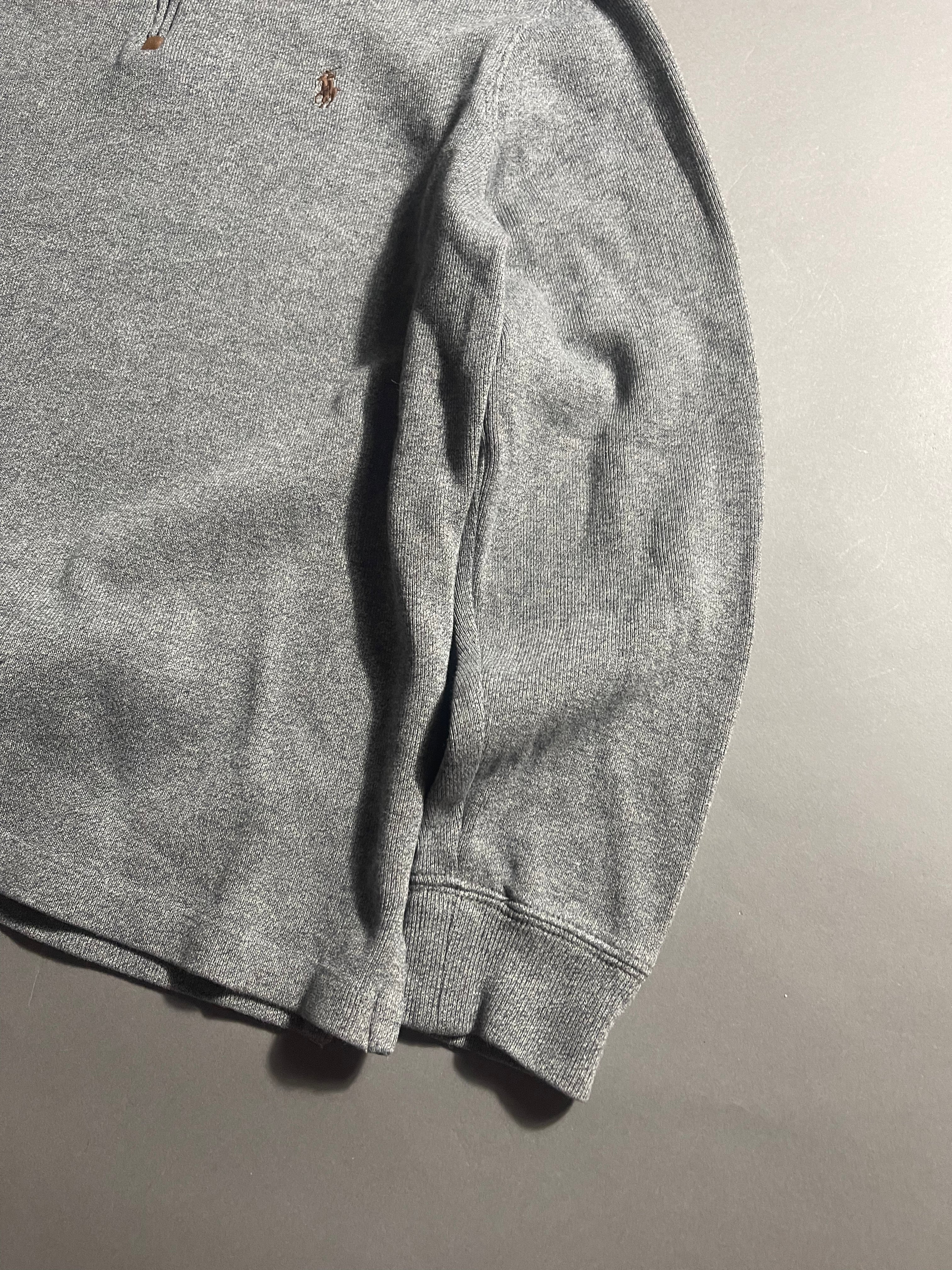 Polo Ralph Lauren Vintage Y2K Sweatshirt Zip 1/4 Knit S Mens