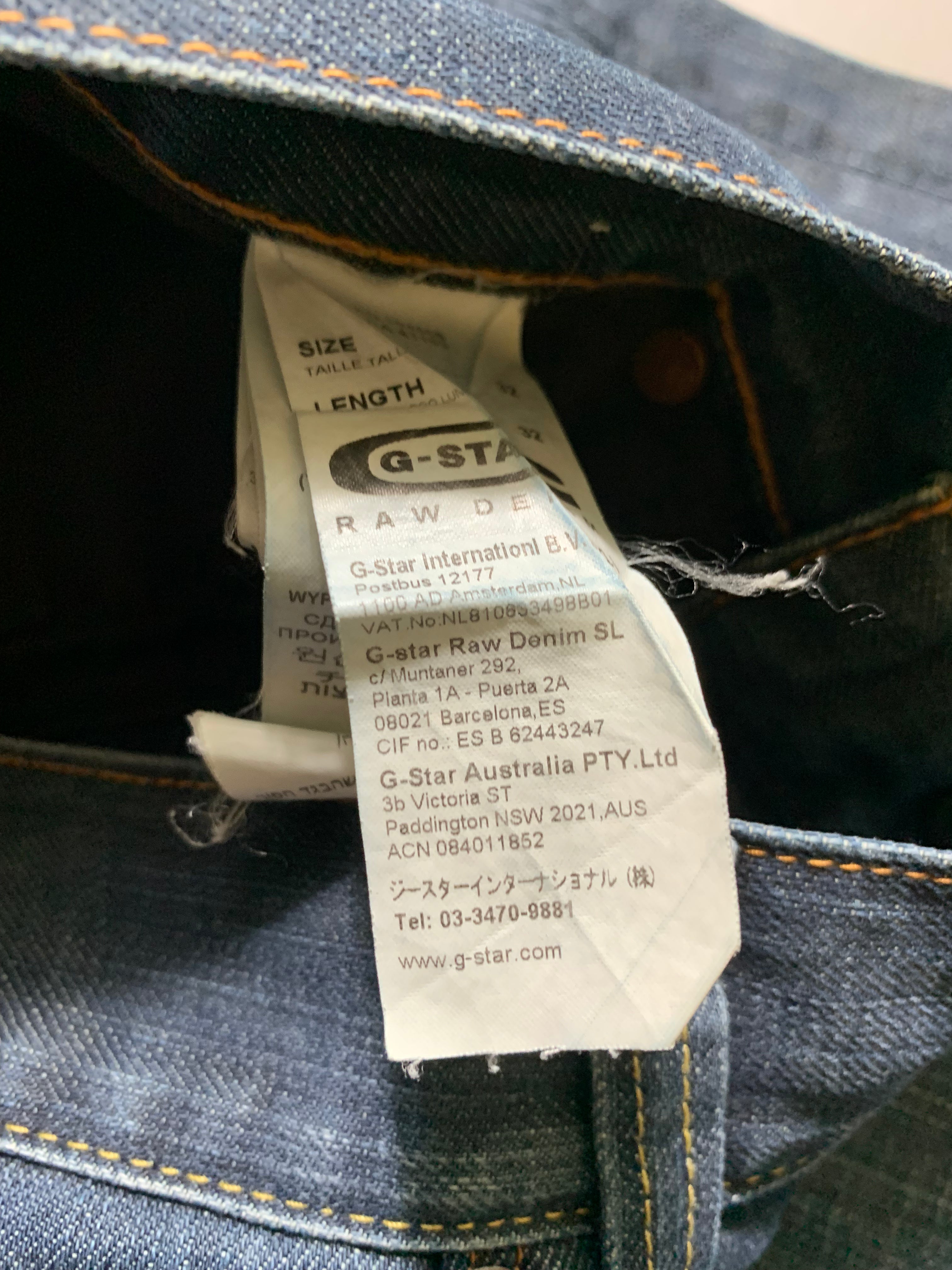 G-Star Raw Jeans Vintage Y2K Straight Leg Baggy Jeans M Mens
