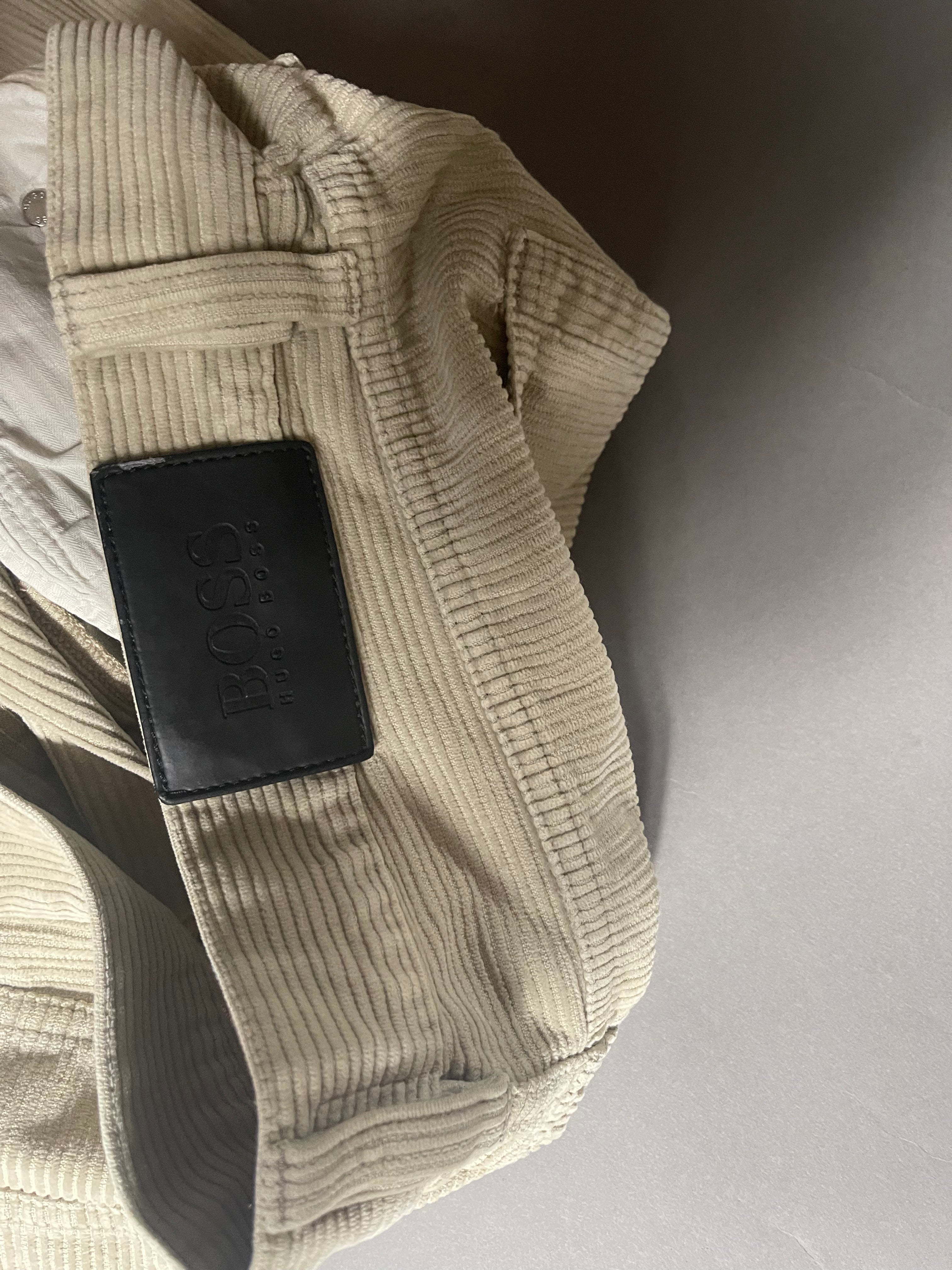 Hugo Boss Cord Vintage Y2K Straight Leg Baggy Pants M Mens
