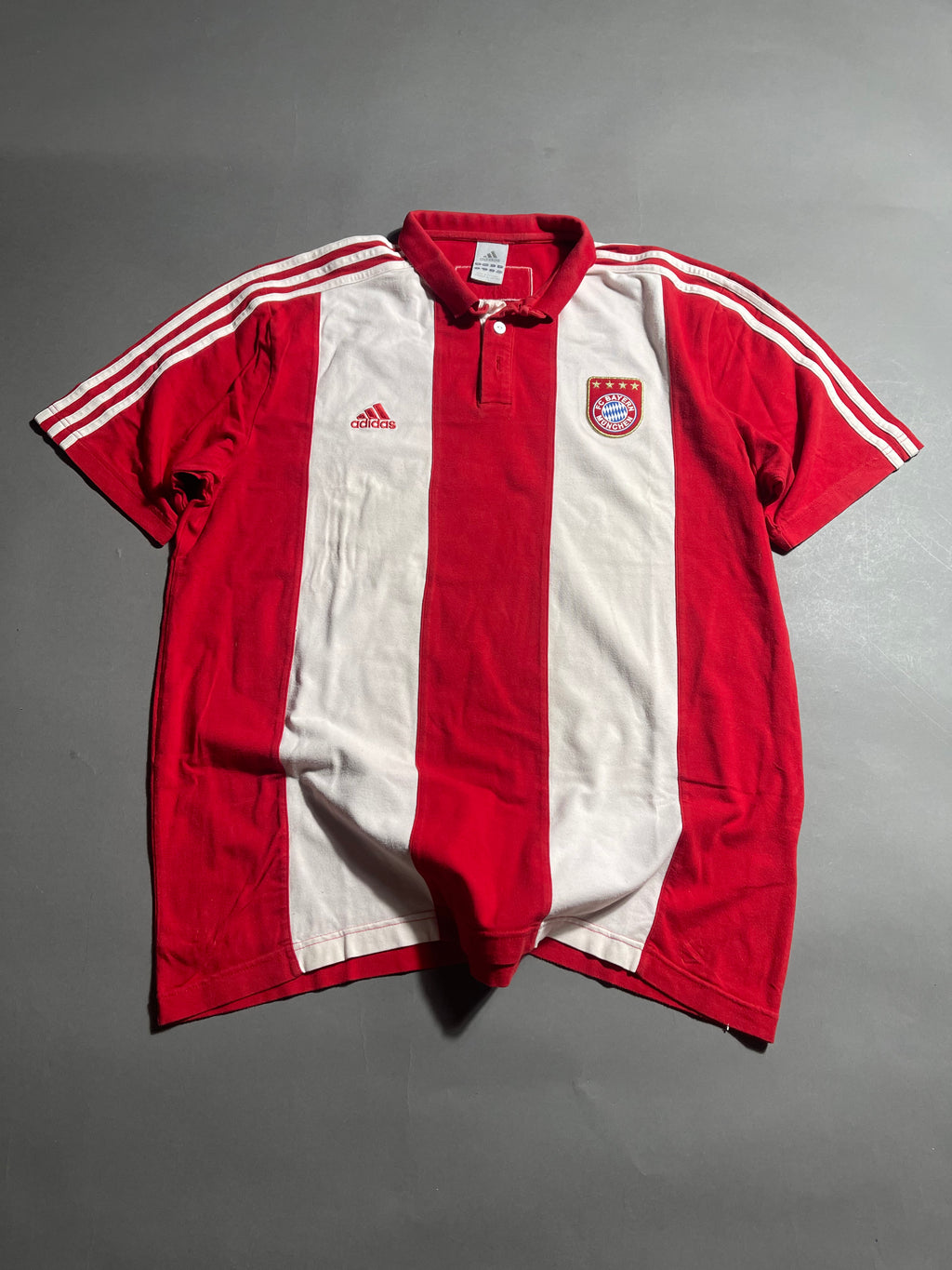 Adidas x FC Bayern Vintage Y2K Polo Shirt L Mens