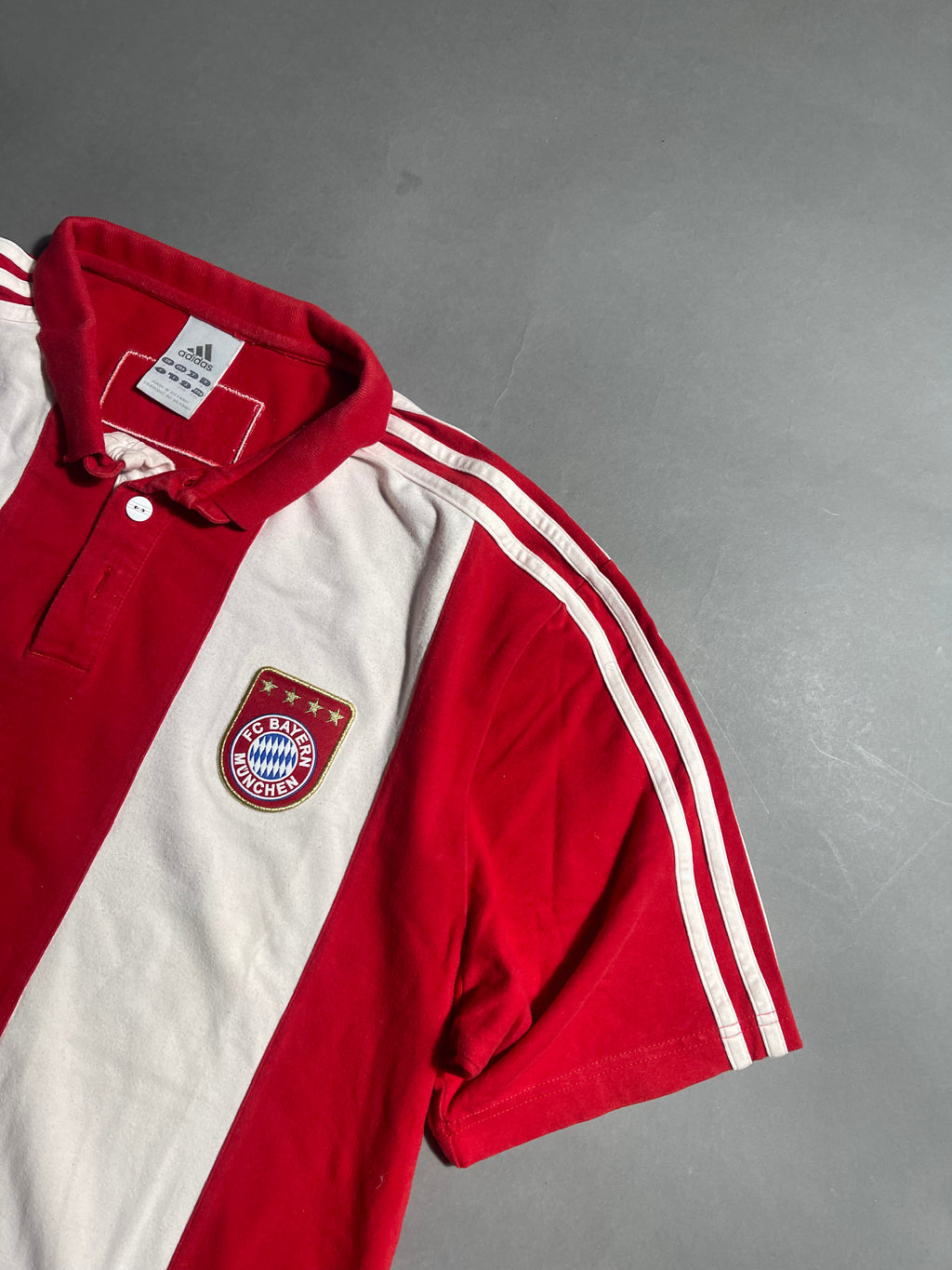 Adidas x FC Bayern Vintage Y2K Polo Shirt L Mens